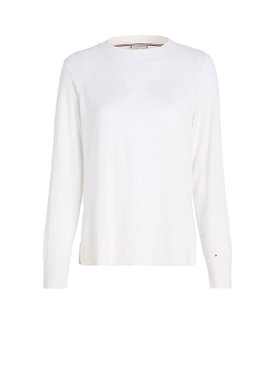 Tommy Hilfiger TOMMY HILFIGER Women Sweater WW0WW39464 YBL Beige Size S / US 4 / IT 40 - 1 Thumbnail