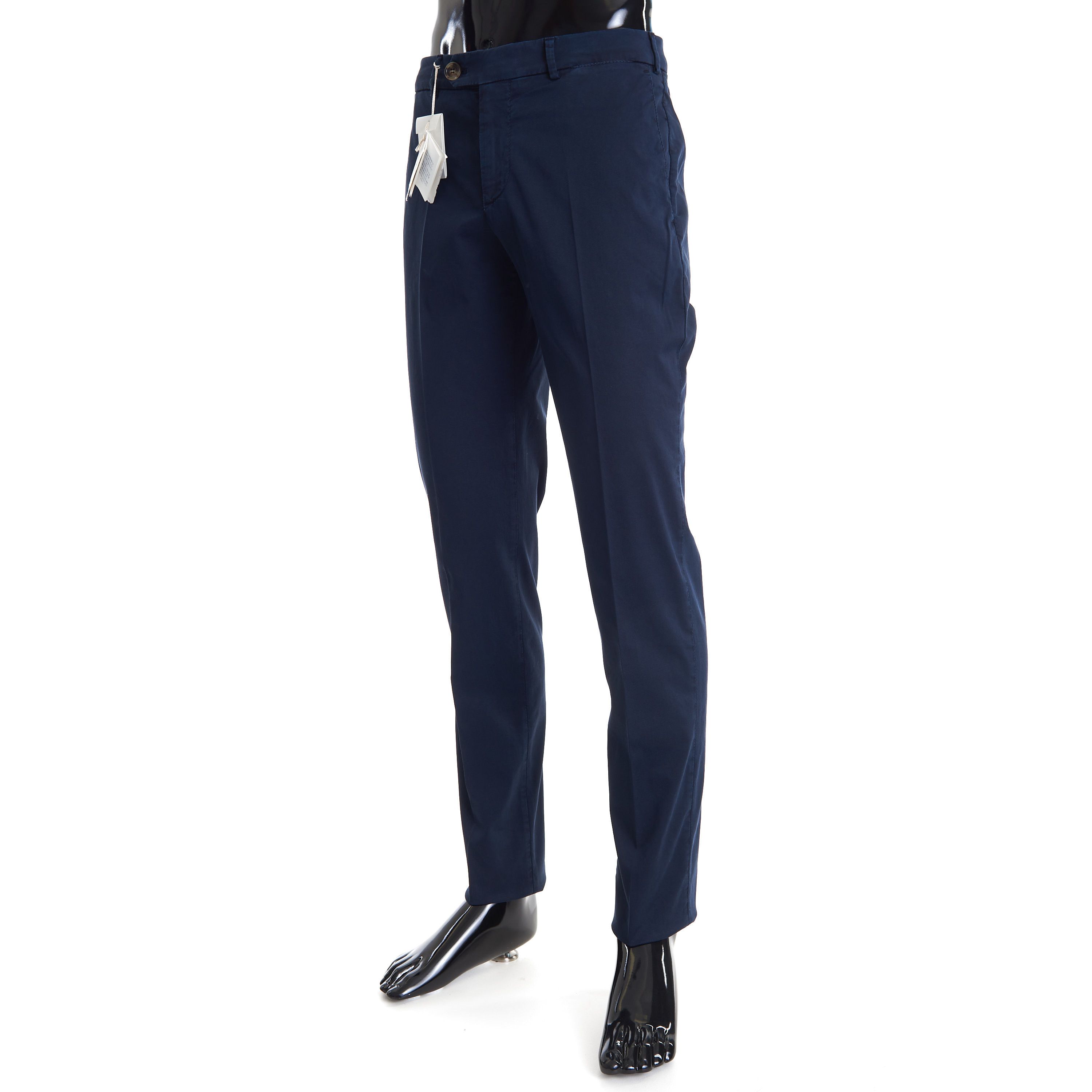 Brunello Cucinelli Navy Blue Italian Fit Trousers / Pants Size US 38 / EU 54 - 2 Thumbnail
