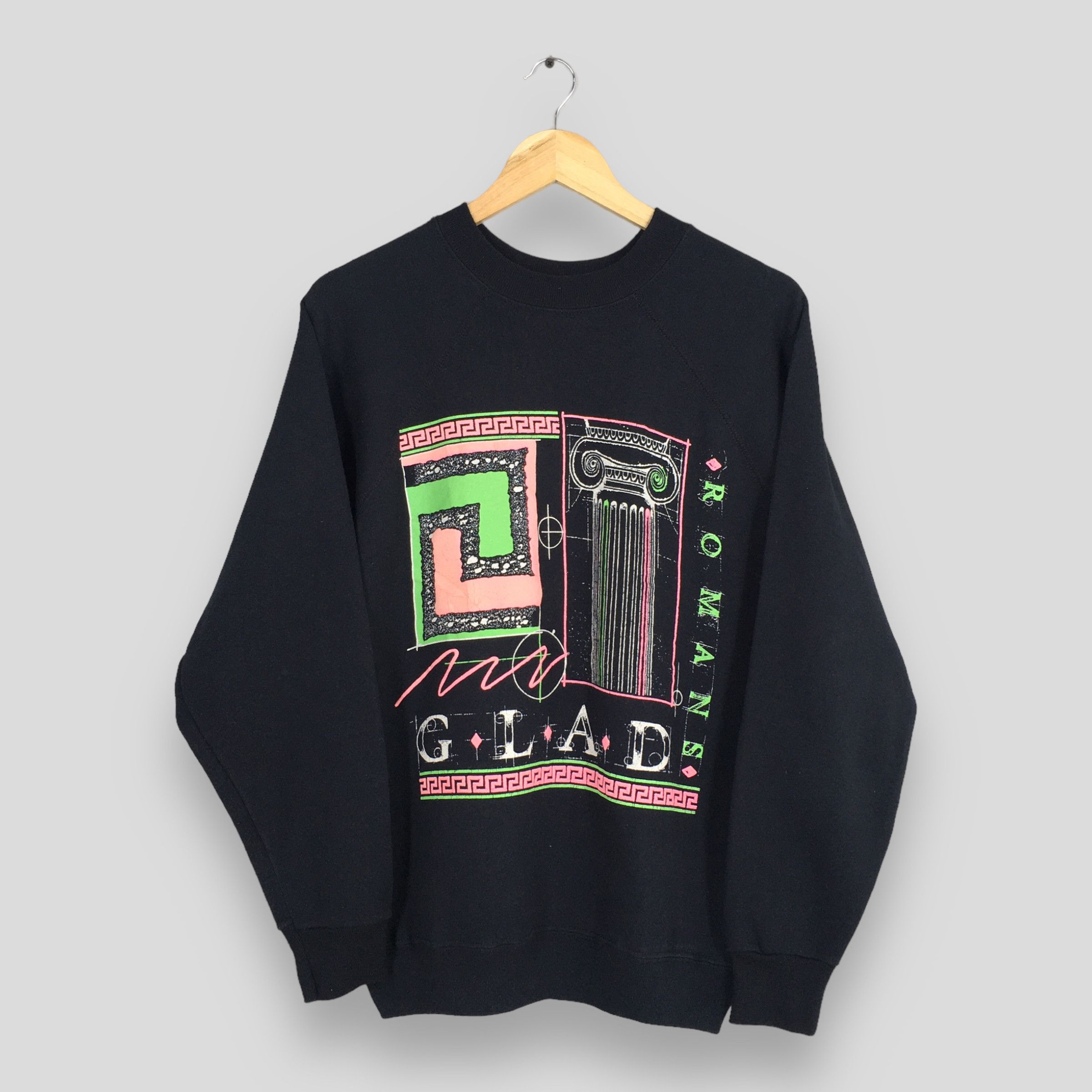 Other Vintage 1989 Glad Romans Black Crewneck Sweater Medium Size US M / EU 48-50 / 2 - 1 Thumbnail
