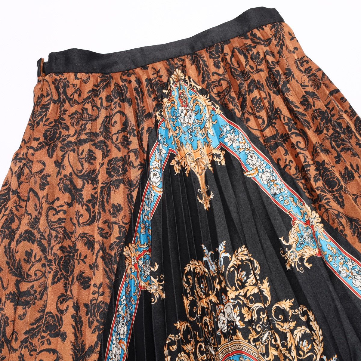 Sandro Sandro Ivona Printed Multicoloured Mid Skirt Pleated Size 25" / US 0 / IT 36 - 12 Thumbnail