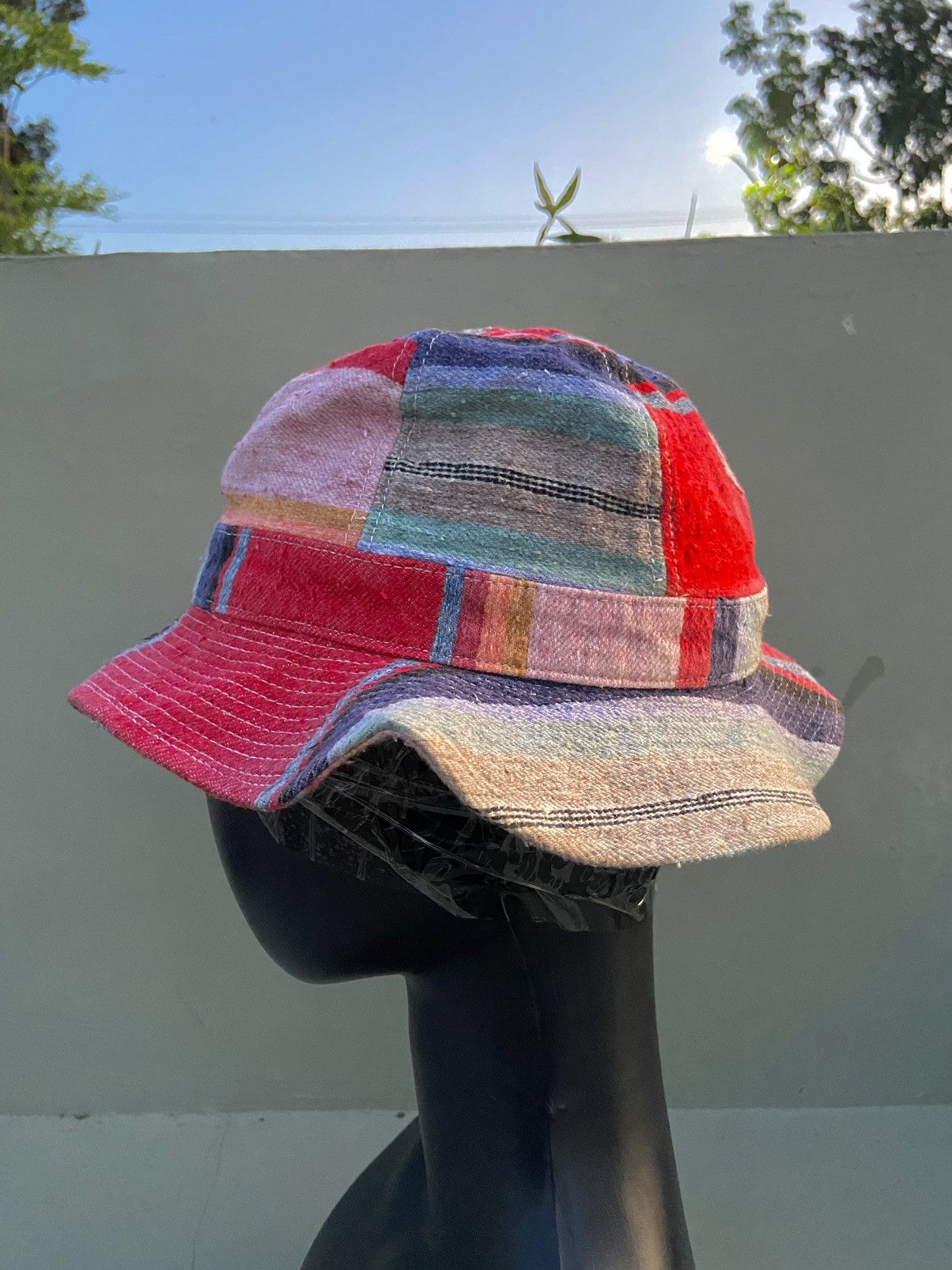 Japanese Brand 2000s denim dungaree inspiration Kapital japan bucket hat Size ONE SIZE - 5 Thumbnail