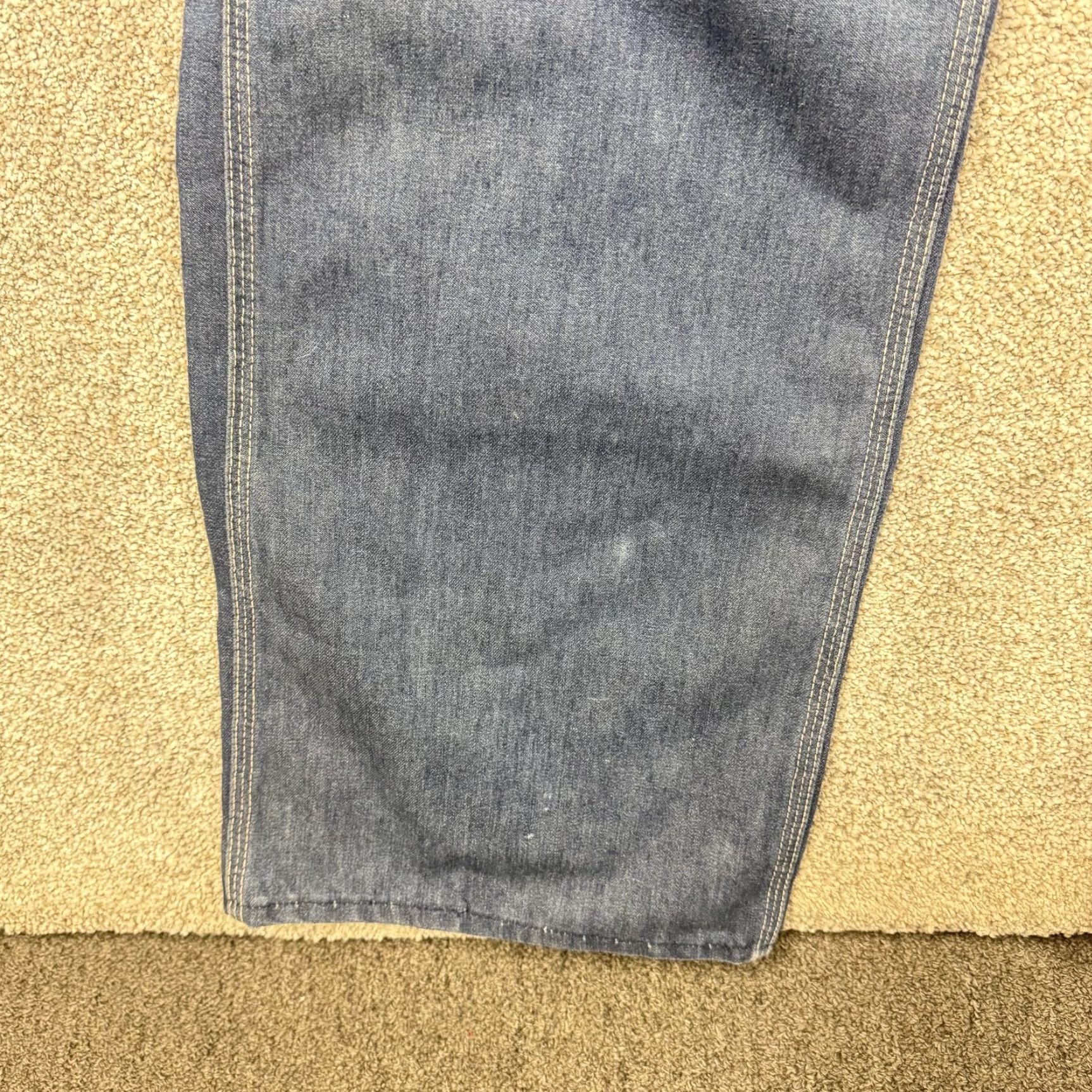 Vintage VINTAGE Big Mac Denim Bib Overalls Mens 44x30.5 Blue Square Back Workwear Utility Pants Size US 44 / EU 60 - 2 Thumbnail