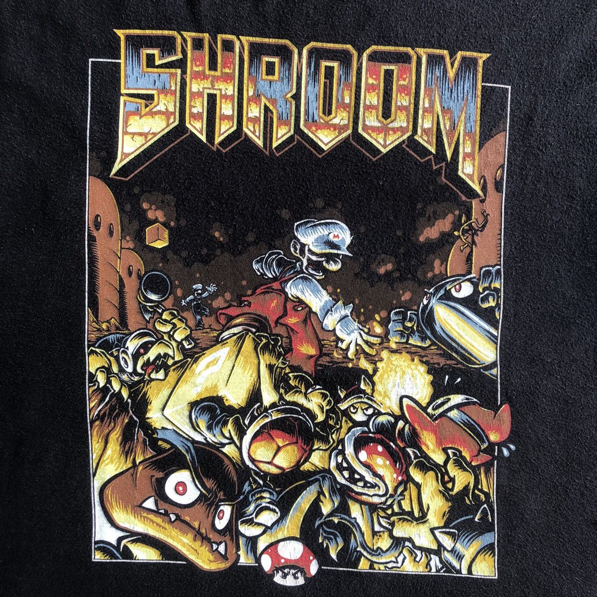Nintendo Game Shirt Super Mario Bross x Doom Parody Size US L / EU 52-54 / 3 - 3 Thumbnail