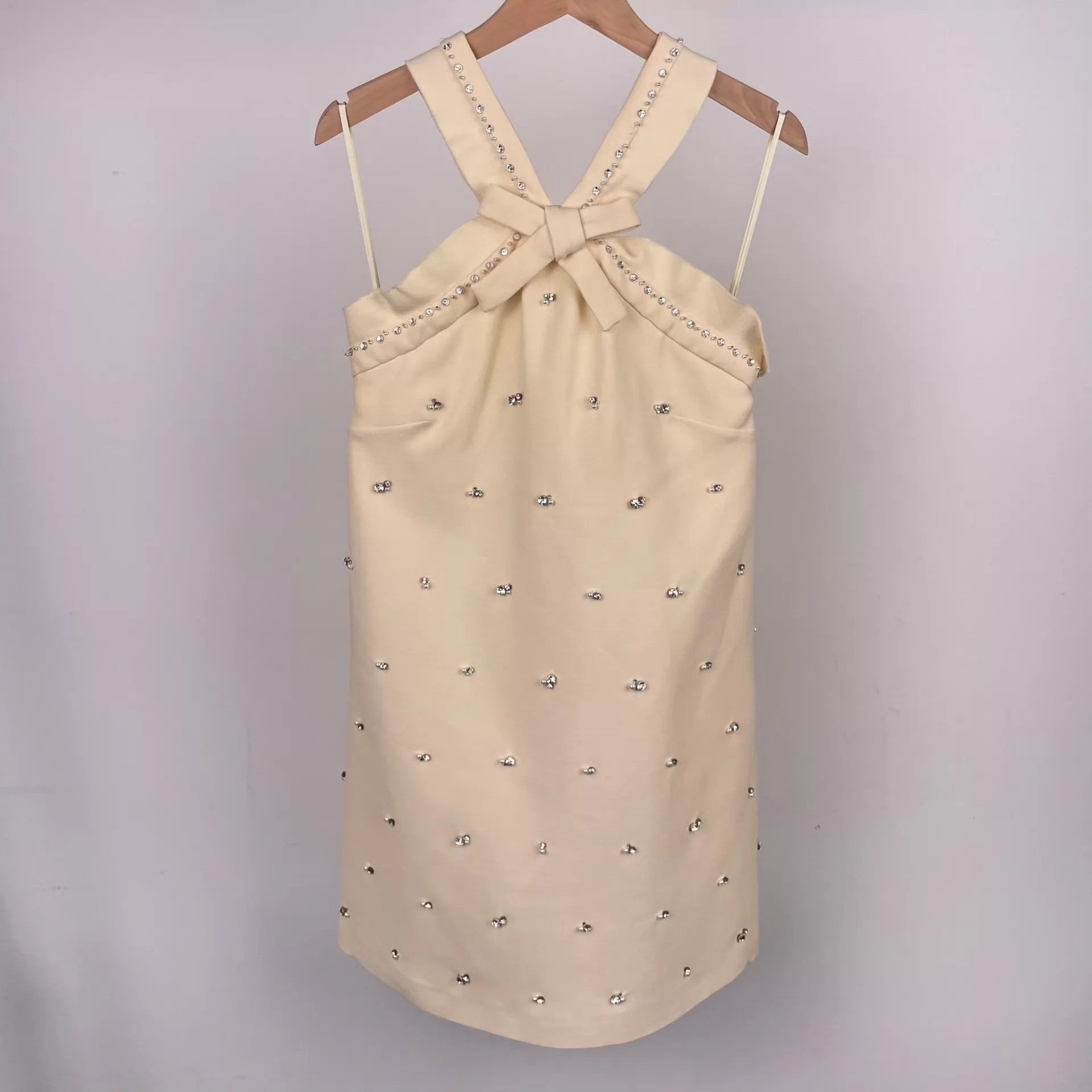 Miu Miu MIU MIU crystal-embellished cami dresses 38 Size XS / US 0-2 / IT 36-38 - 1 Thumbnail
