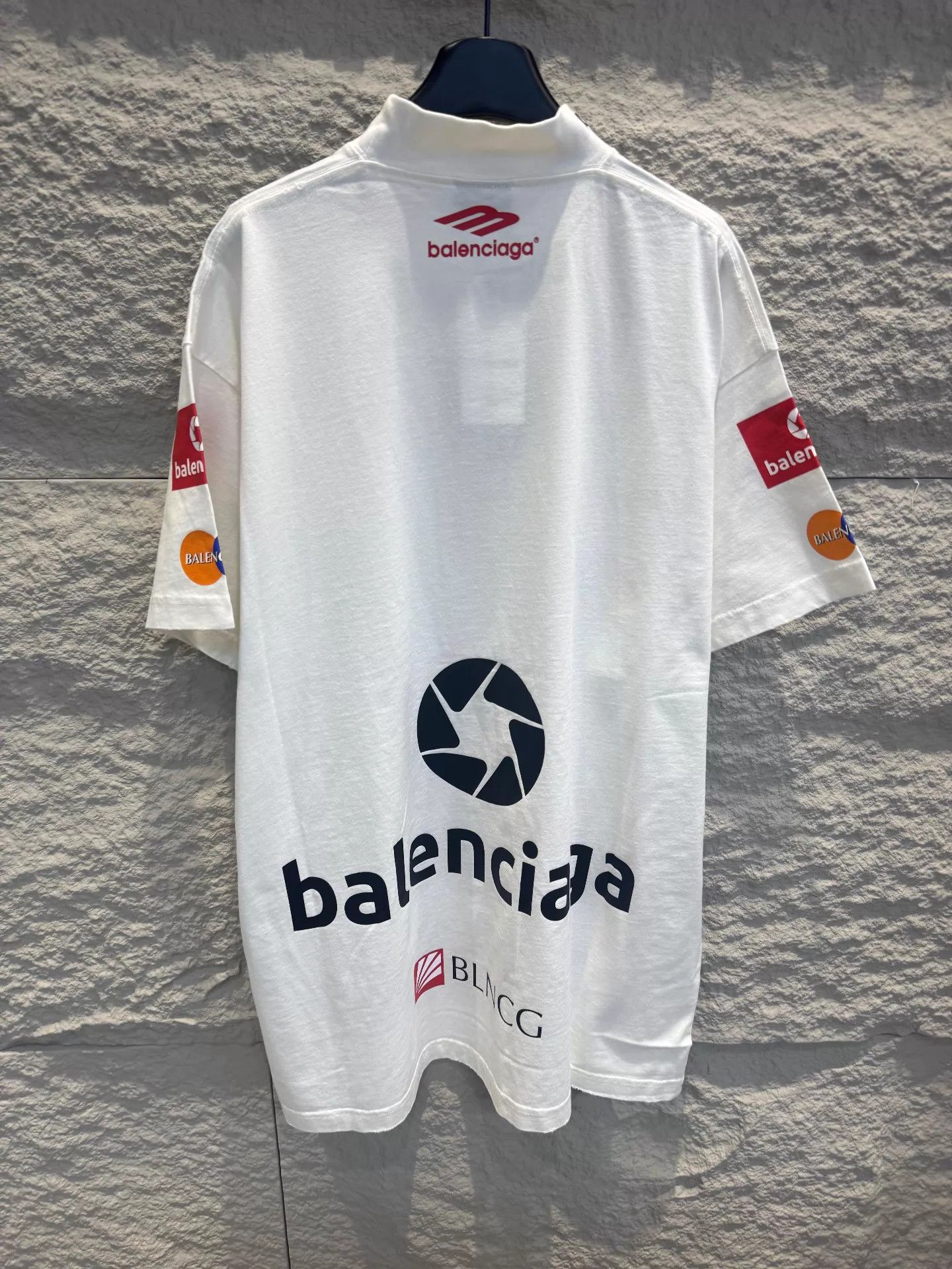 Balenciaga Balenciaga SS23 Top League Multi-Logo Short Sleeve Tee 2 Size US M / EU 48-50 / 2 - 3 Thumbnail