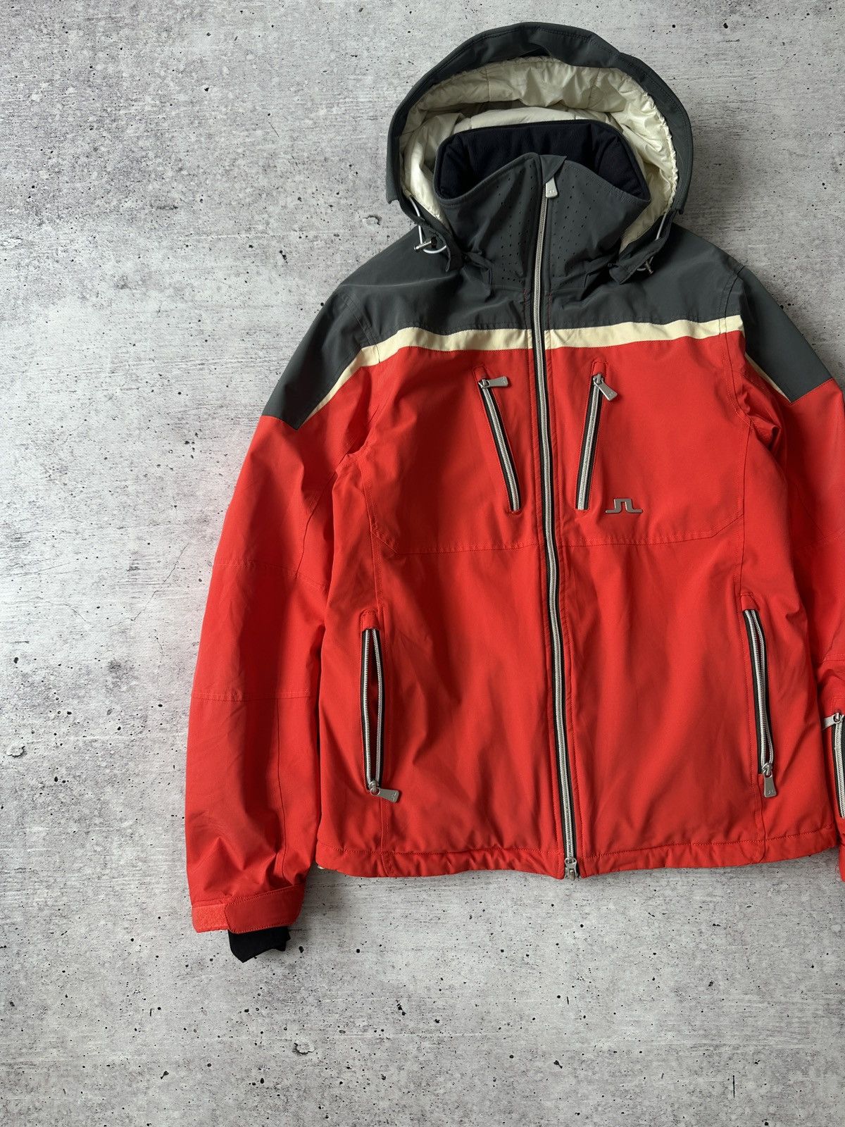 J.Lindeberg Ski Jacket Mens M Red Dermizax EV Snowboarding