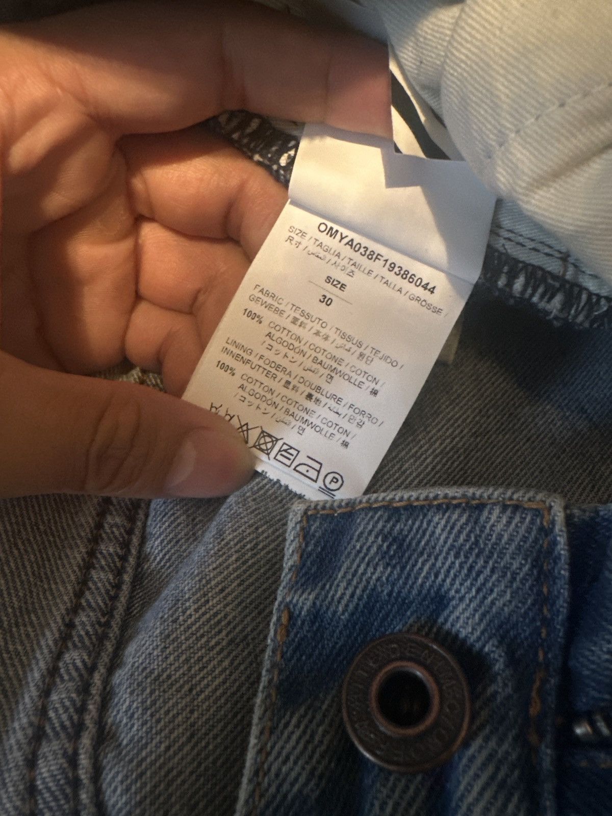 Off-White Off White Repeat Logo Jeans FW19 Size US 30 / EU 46 - 11 Thumbnail