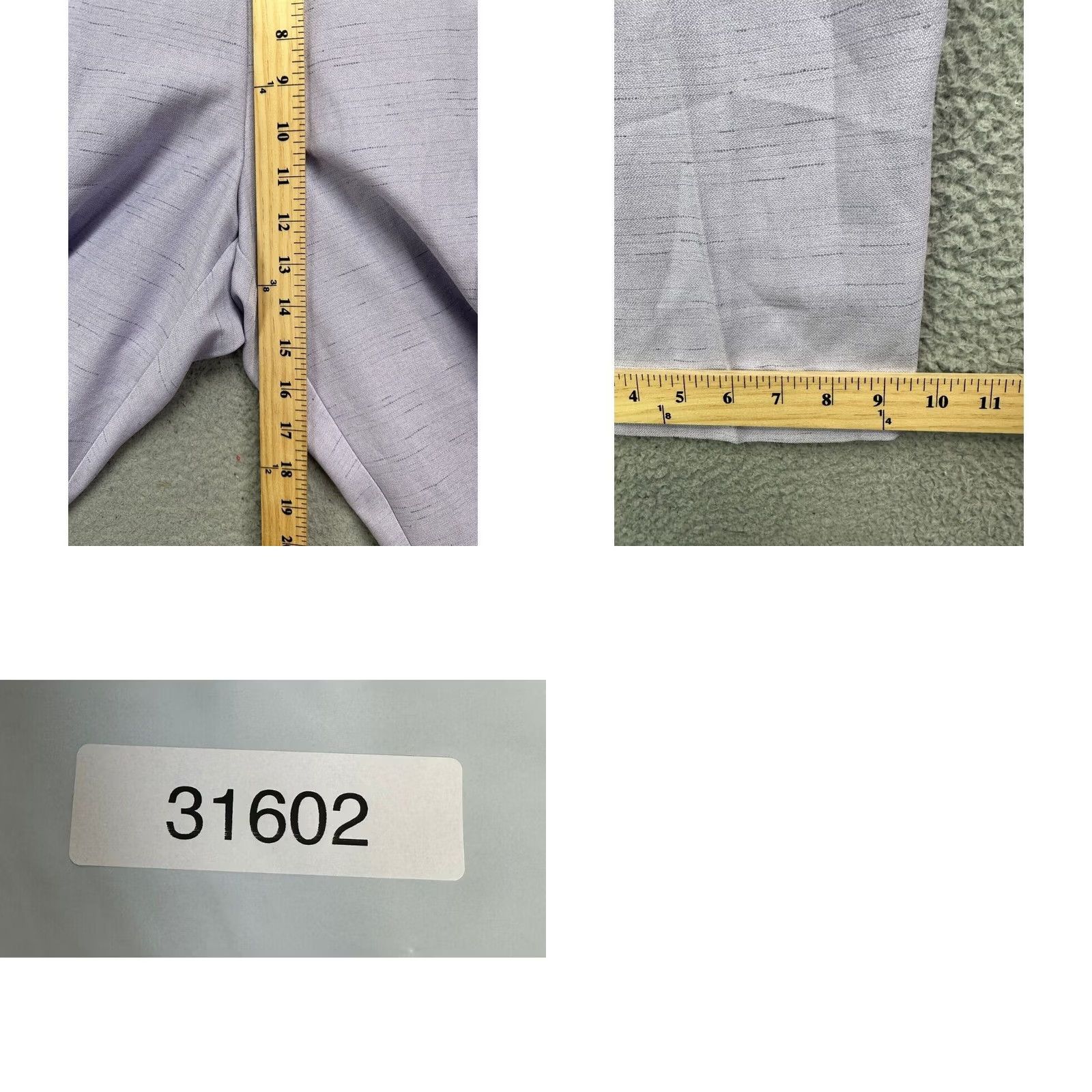 Vintage VINTAGE? No. Alfred Dunner Pants Womens 18P Petite Lilac Elastic Waist Pull On High Rise NEW Size 40" / US 18 - 8 Thumbnail