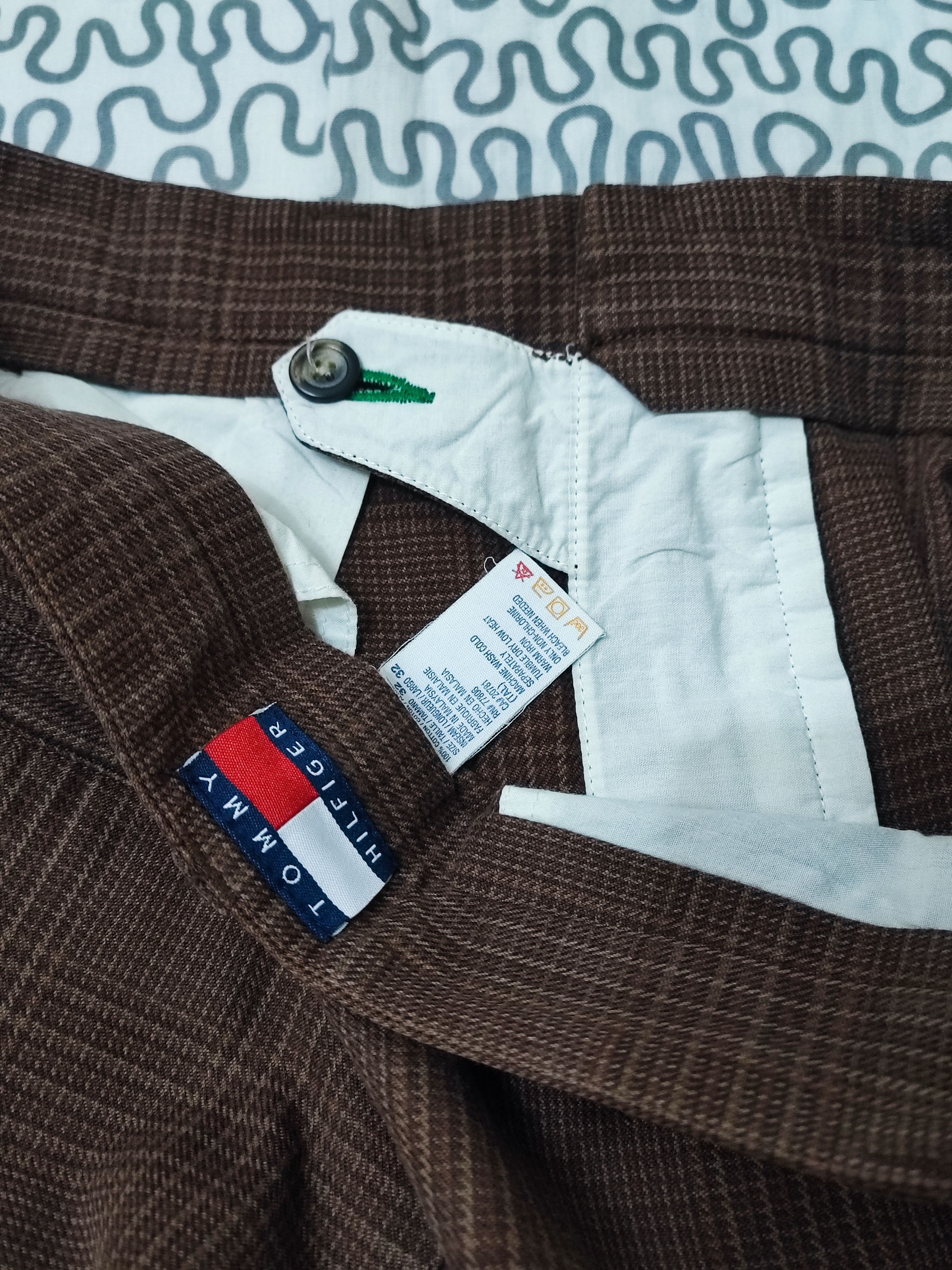 Tommy Hilfiger × Vintage Rare!! Vintage 90's Men Tartan / Plaid Pants Size US 32 / EU 48 - 8 Thumbnail