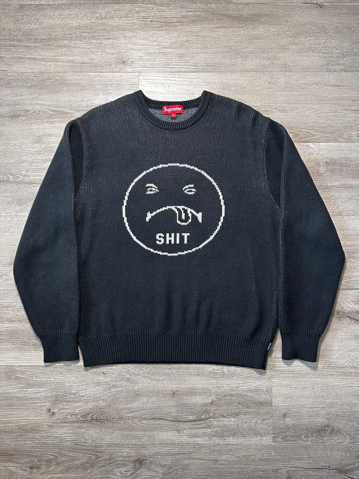 Pre-owned Supreme Fw17 Sht Face Sweater In Black