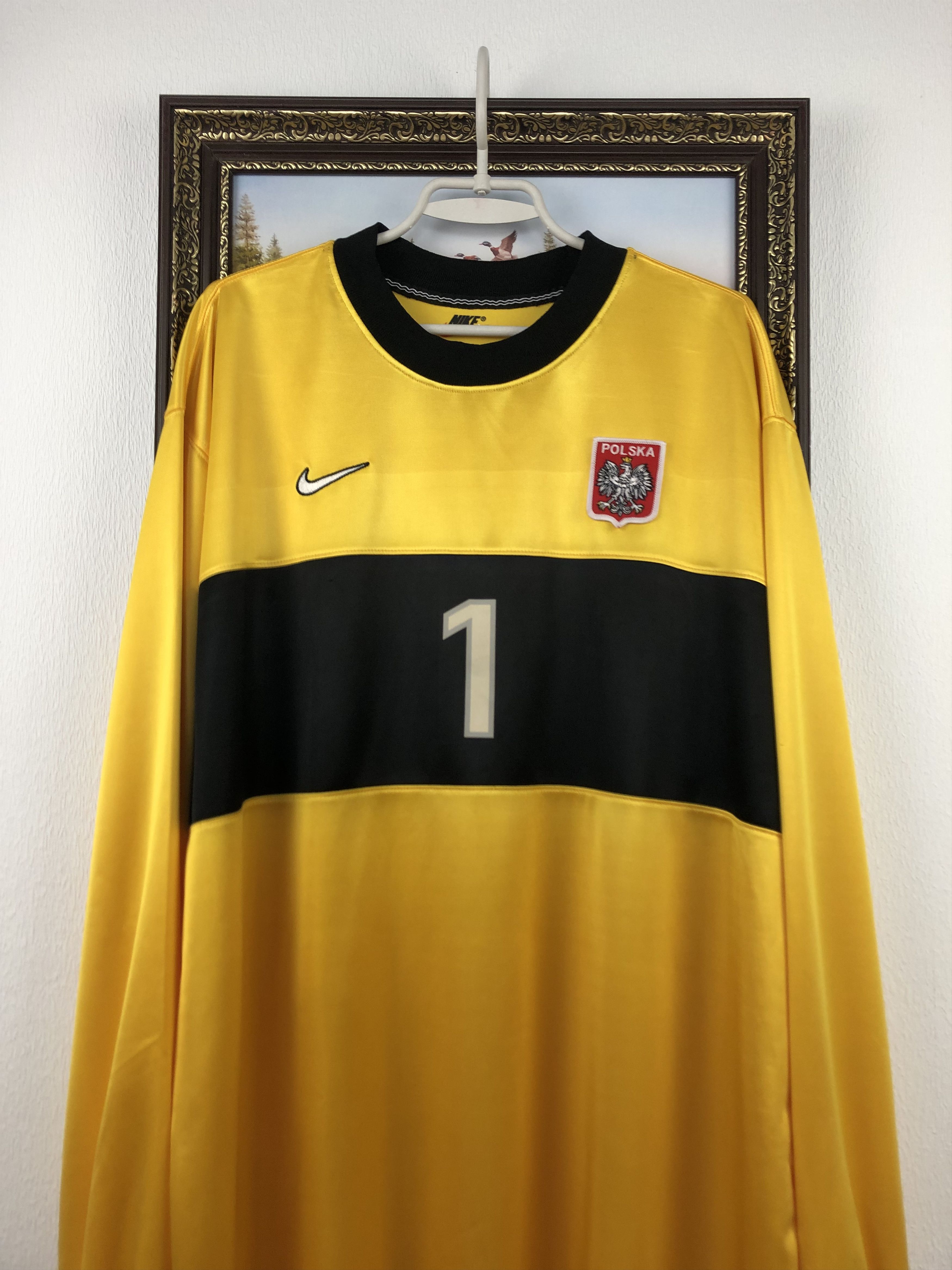 Nike Poland Goalkeeper football shirt 1998 Jersey Rare With Tags Size US XXL / EU 58 / 5 - 2 Thumbnail