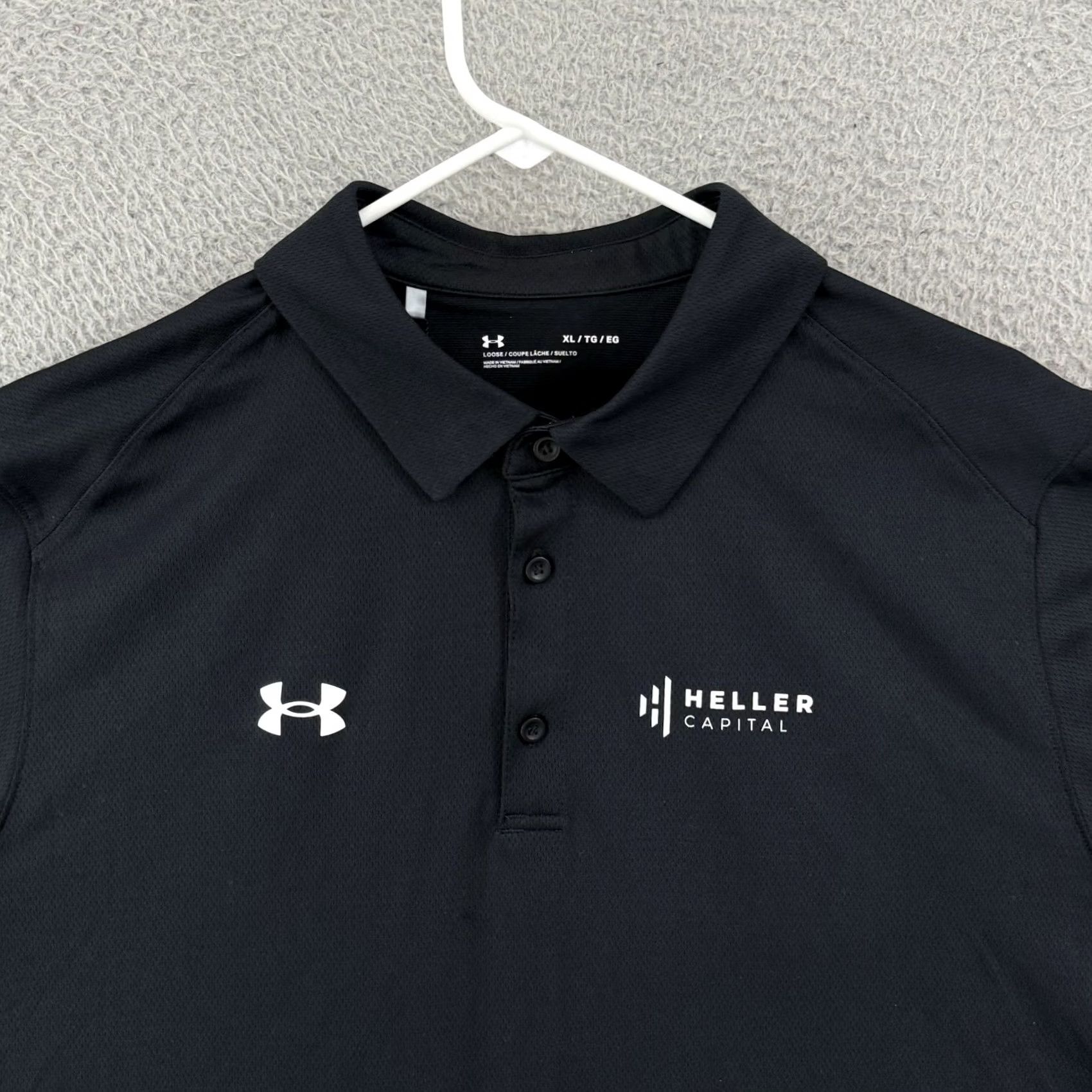 Under Armour VINTAGE Under Armour Shirt Mens XL Black Golf Sport Stretch Team Tech Polo Button NWT Size US XL / EU 56 / 4 - 3 Thumbnail