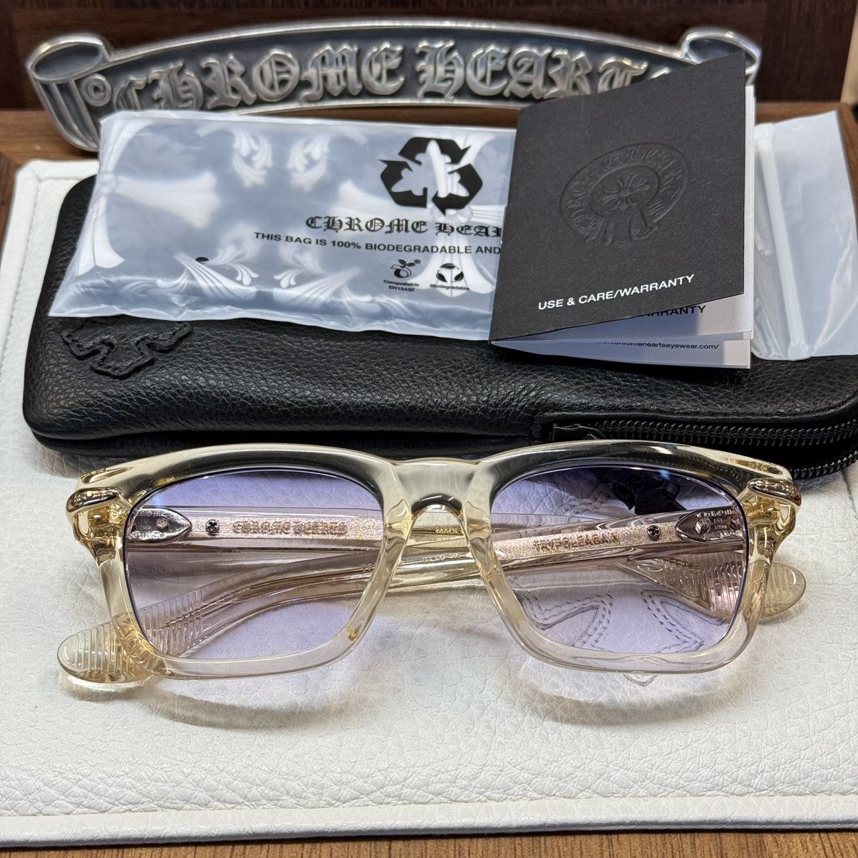 Chrome Hearts Chrome Hearts TRYPOLEAGAIN 1/1 Sunglasses Size ONE SIZE - 11 Thumbnail