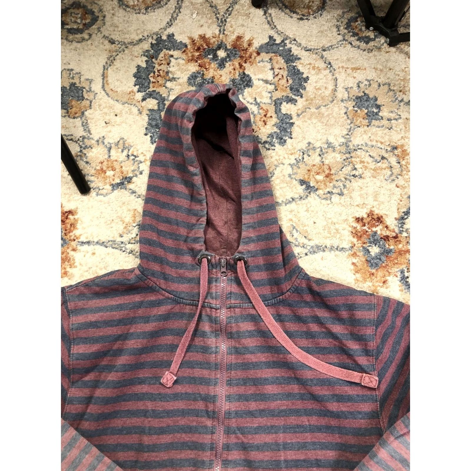 Jordan Craig Jordan Craig Hoodie Sweatshirt Mens XL Red Striped Full Zip Fleece Pockets Size US XL / EU 56 / 4 - 2 Thumbnail