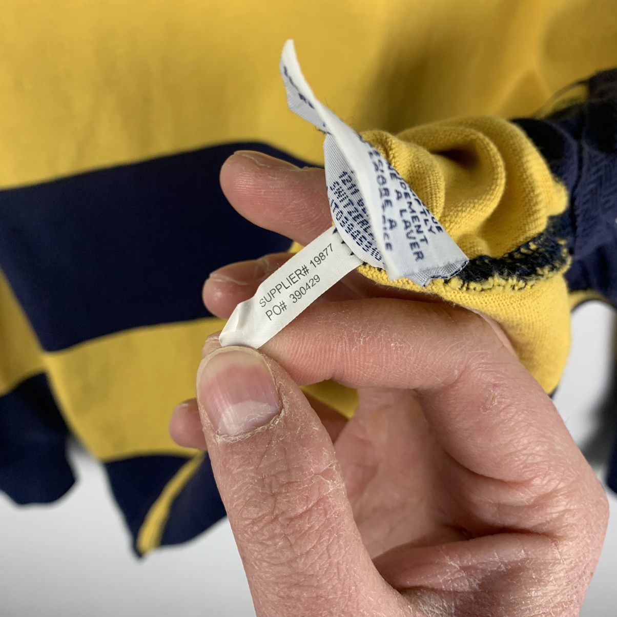 Polo Ralph Lauren Vintage Y2K Polo Ralph Lauren Striped Rugby Shirt Custom Fit Size US S / EU 44-46 / 1 - 10 Thumbnail
