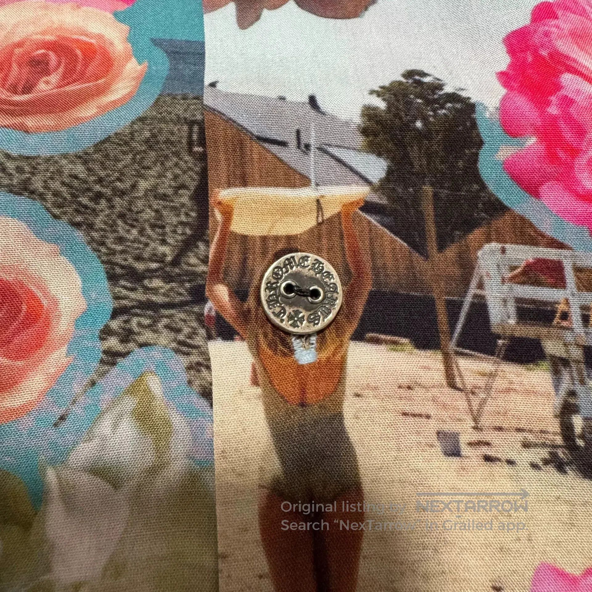 Chrome Hearts chrome hearts floral short sleeve shirt. Size M / US 6-8 / IT 42-44 - 2 Thumbnail