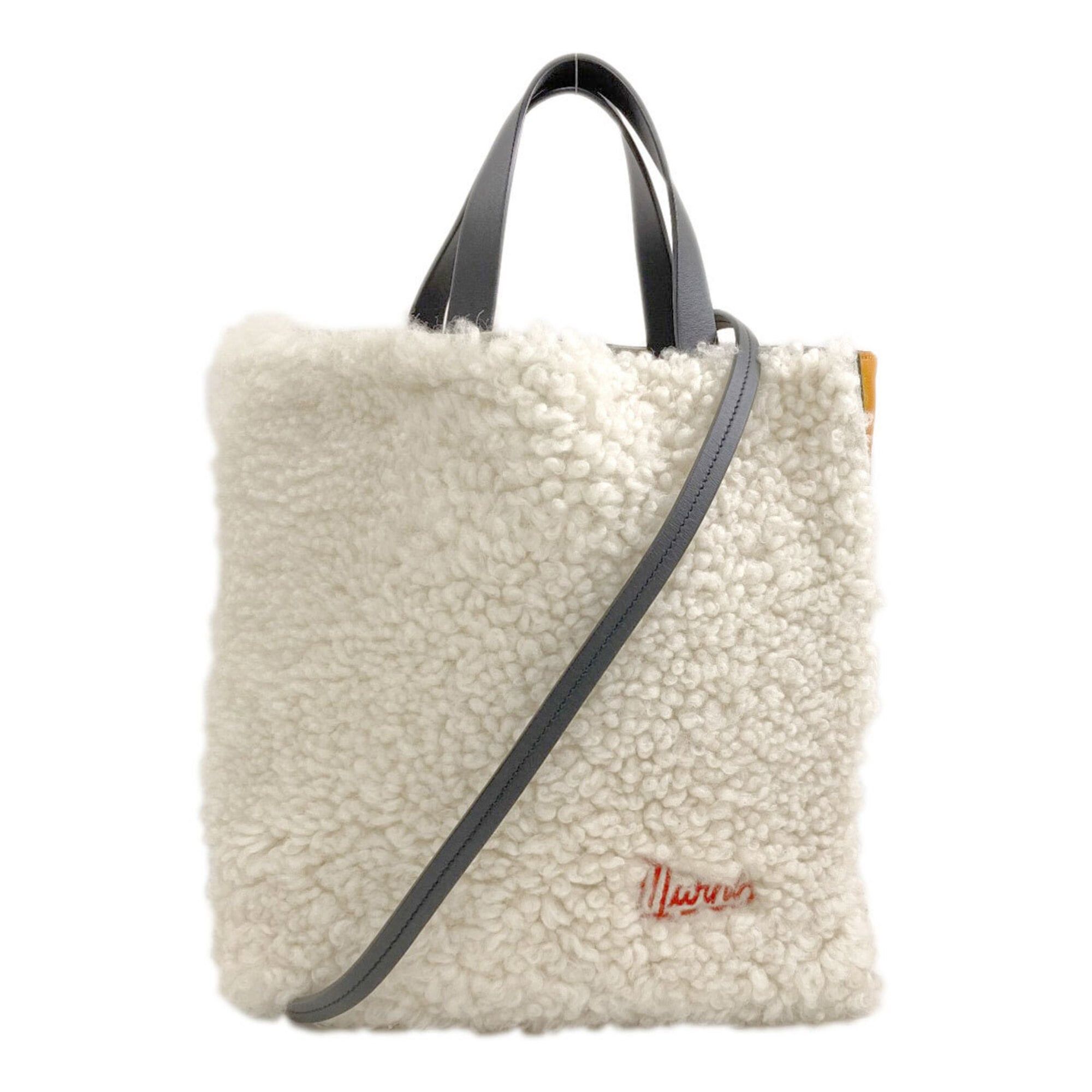 Marni Marni 2-way handbag, leather/shearling, women's Size ONE SIZE - 1 Thumbnail