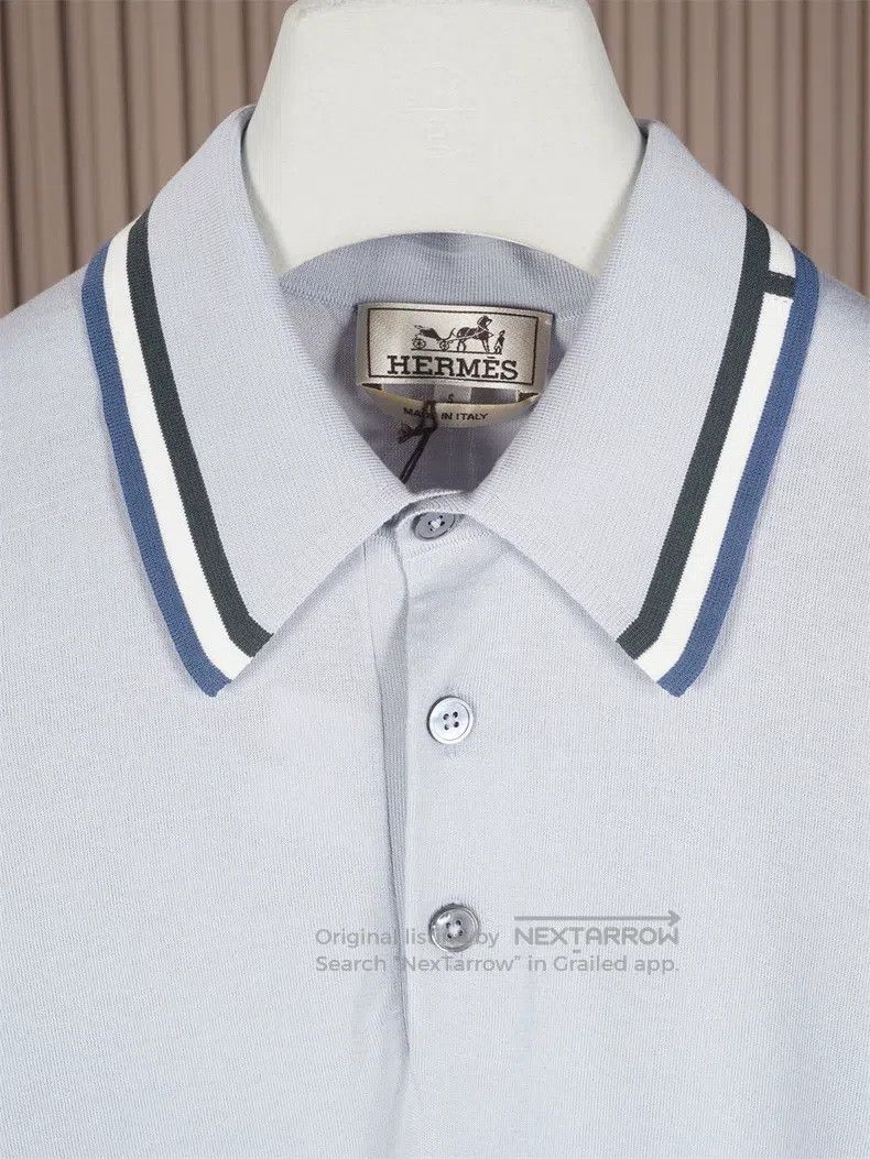 Hermes Hermes Men's Knitted Short Sleeve Polo Size US S / EU 44-46 / 1 - 3 Thumbnail