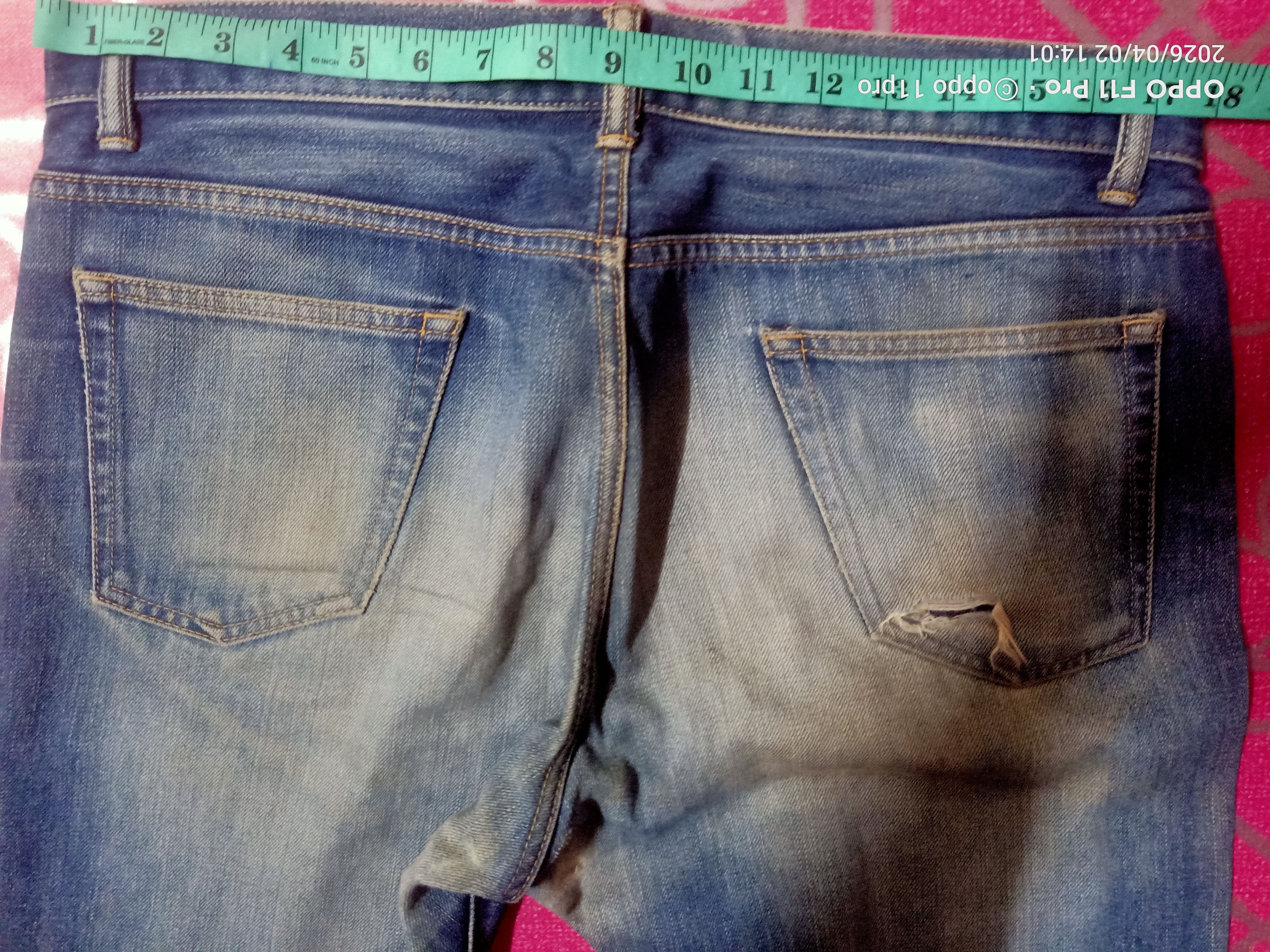 Takeo Kikuchi 💥Takoe Kikuchi Redselved Denim Distressdeni 💥 Size US 35 - 12 Thumbnail