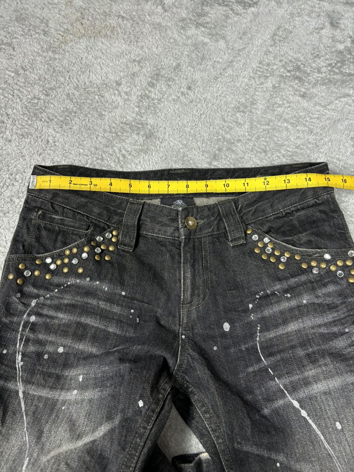 semanticdesign Semantics Design Stud Flared Jeans. S0228 Size 30" / US 8 / IT 44 - 8 Thumbnail