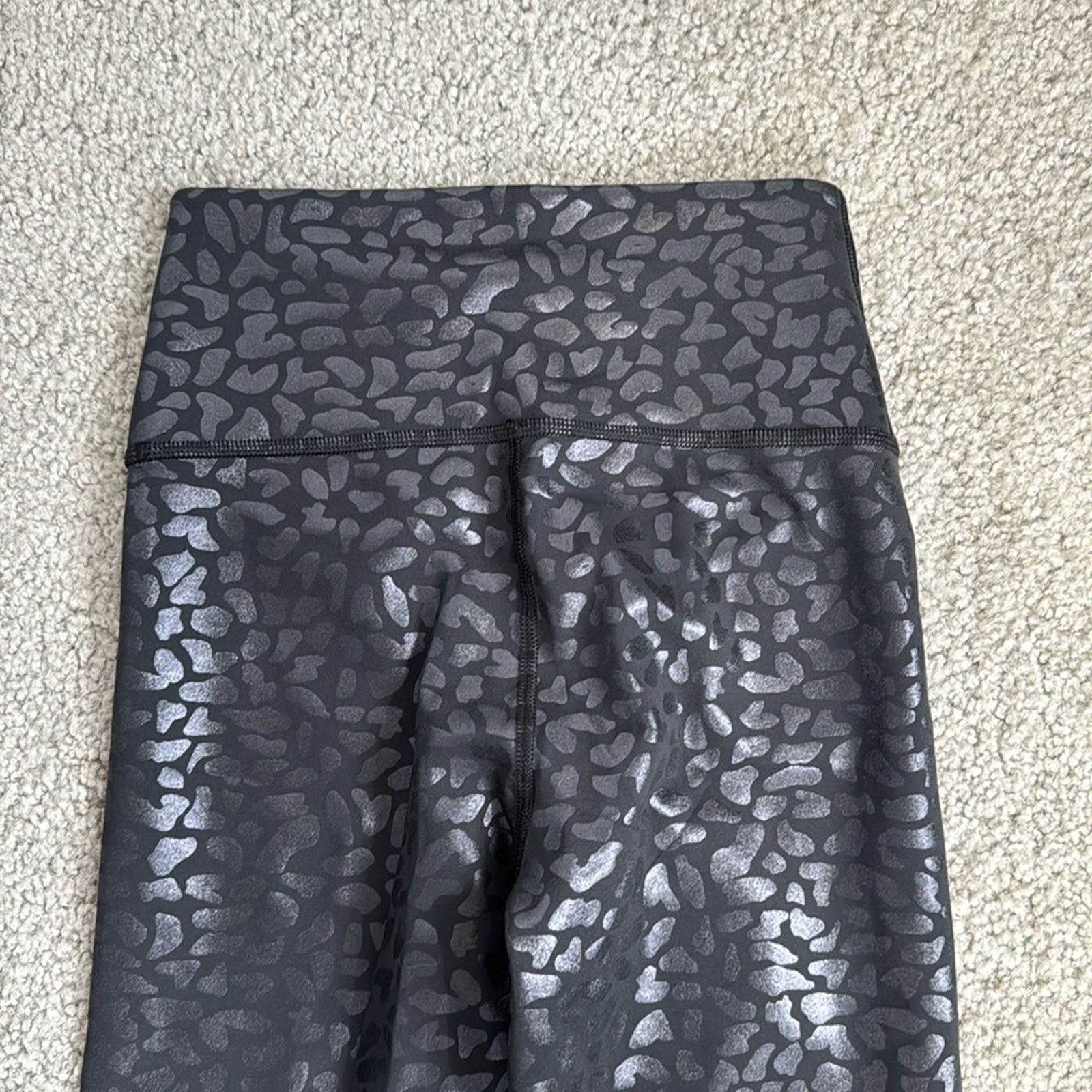Other IVL Collective Chi Chi leggings black on black leopard print Size 26" / US 2 / IT 38 - 7 Thumbnail