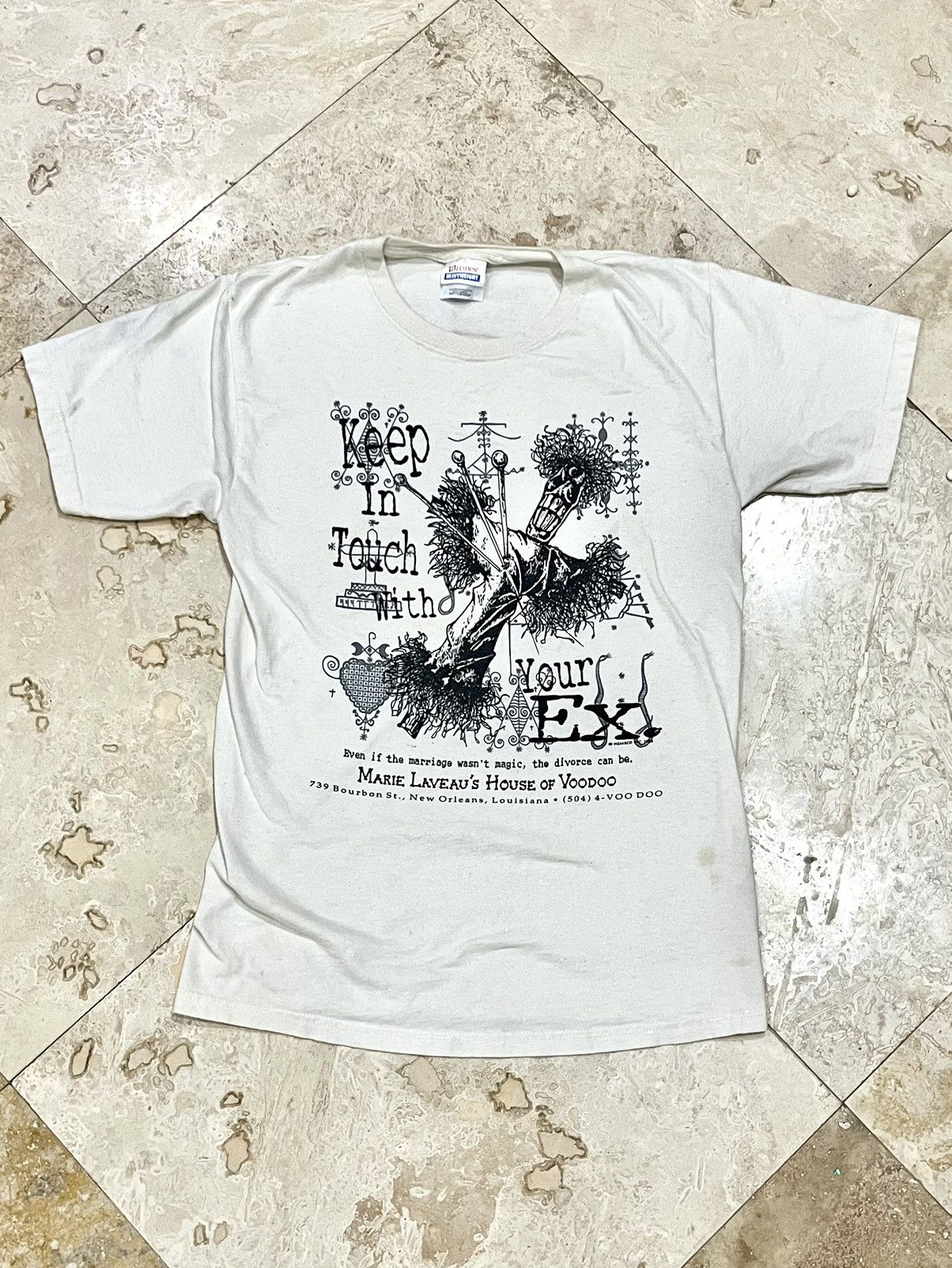 Vintage 1996 Marie Laveau New Orleans Voodoo Graphic Tee Size US S / EU 44-46 / 1 - 1 Thumbnail