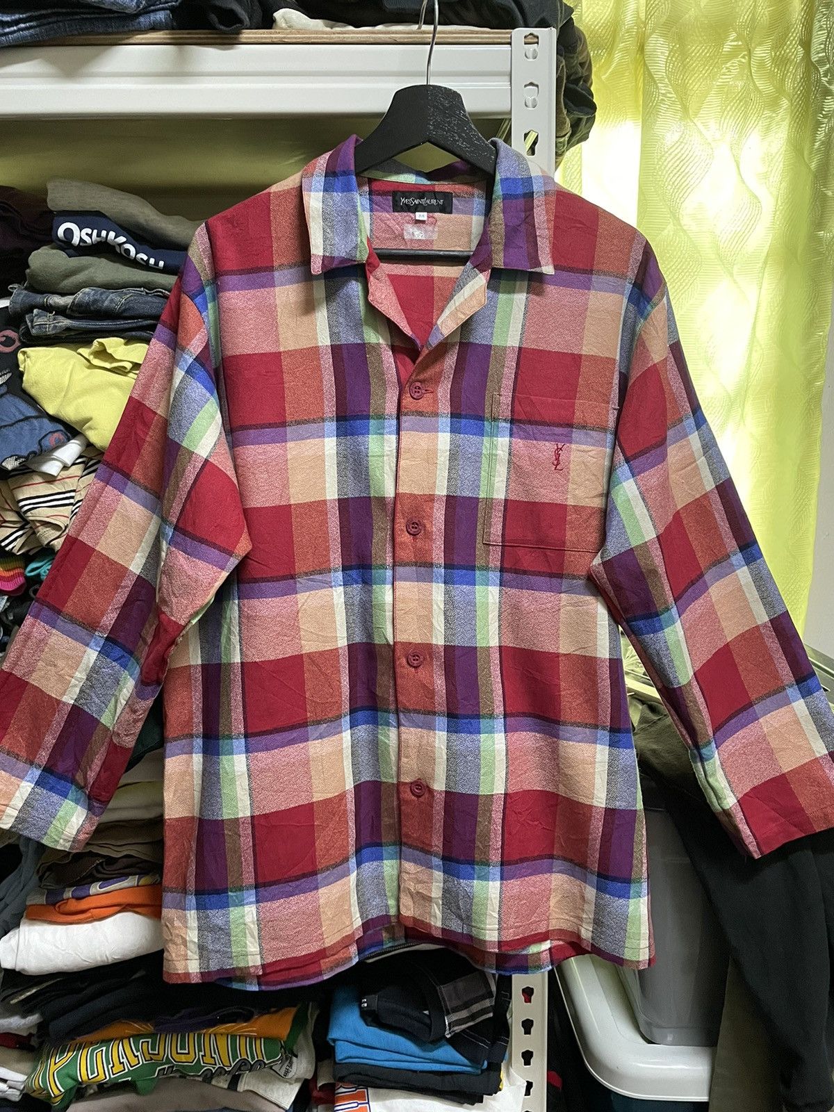 Yves Saint Laurent Vintage Rare Yves Saint Laurent Shirt Size US L / EU 52-54 / 3 - 1 Thumbnail