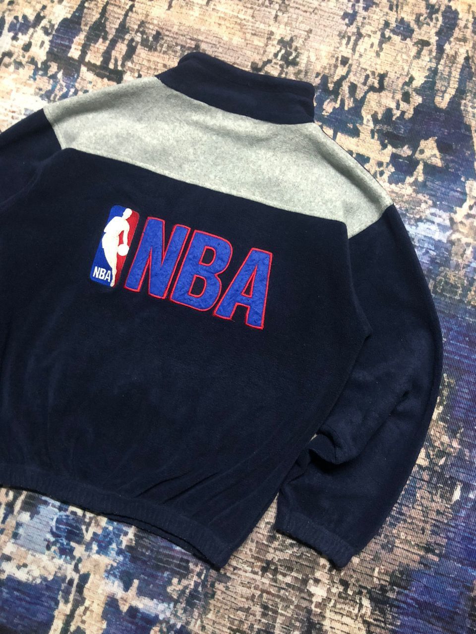 NBA Vintage NBA Big Logo Fleece Zipper Jacket Size US M / EU 48-50 / 2 - 8 Thumbnail