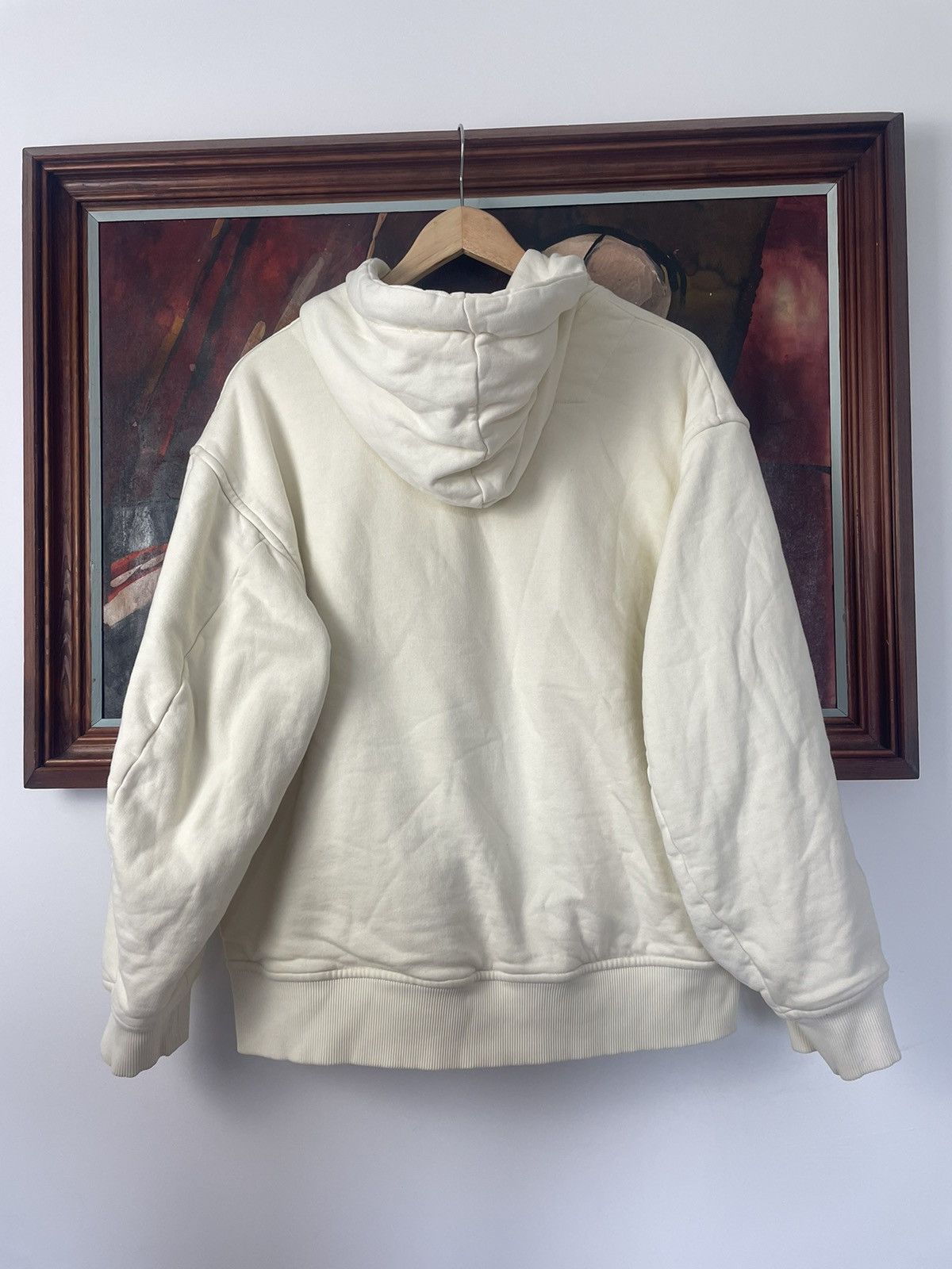 Acne Studios Acne Studio Cropped Boxy Oversize Hoodie Beige Designer Size US XS / EU 42 / 0 - 2 Thumbnail