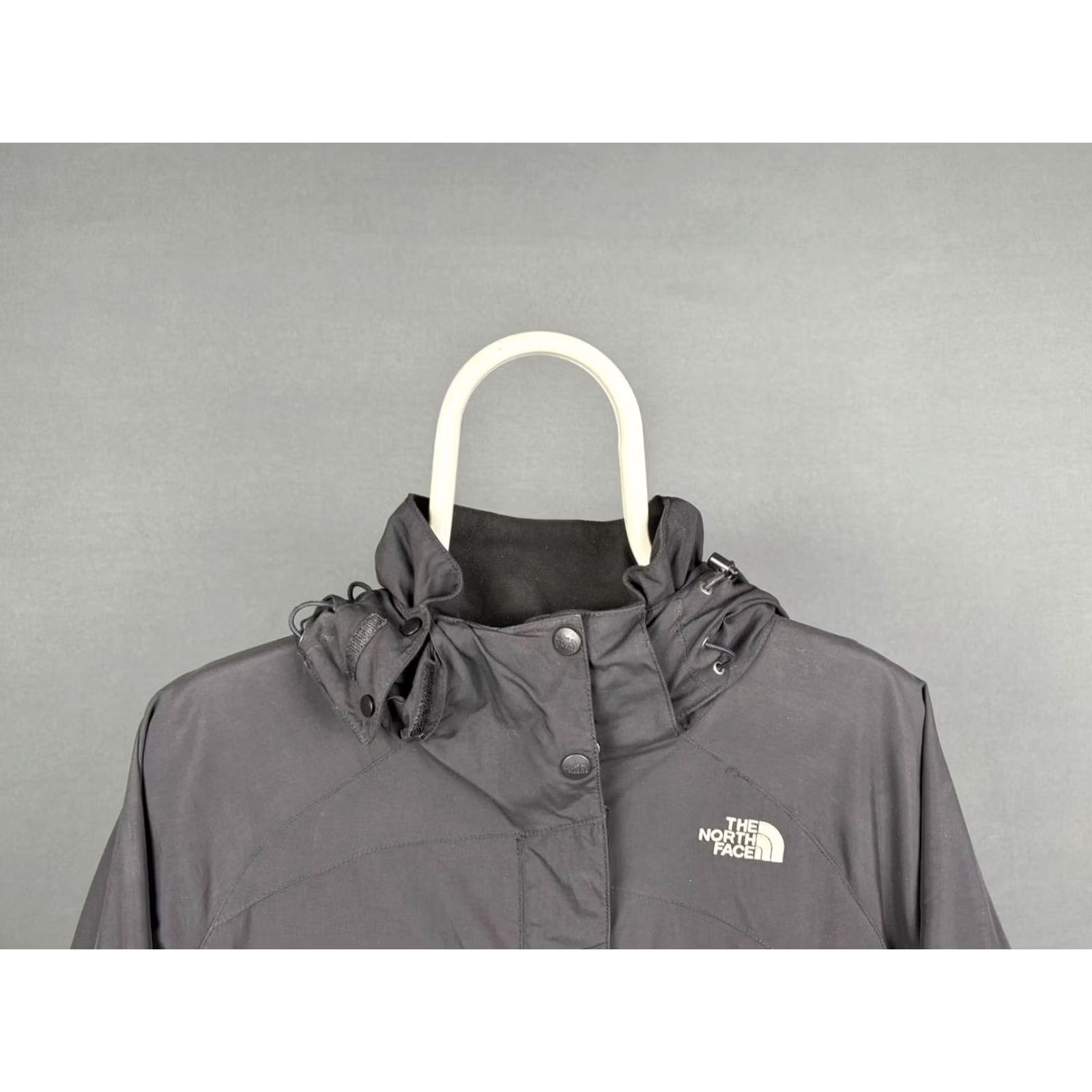 Lacoste The North Face Windbreaker Jacket Women's Regular Black Nylon Zip L Microfiber Pattern Solid 90s Vintage No Size L / US 10 / IT 46 - 3 Thumbnail