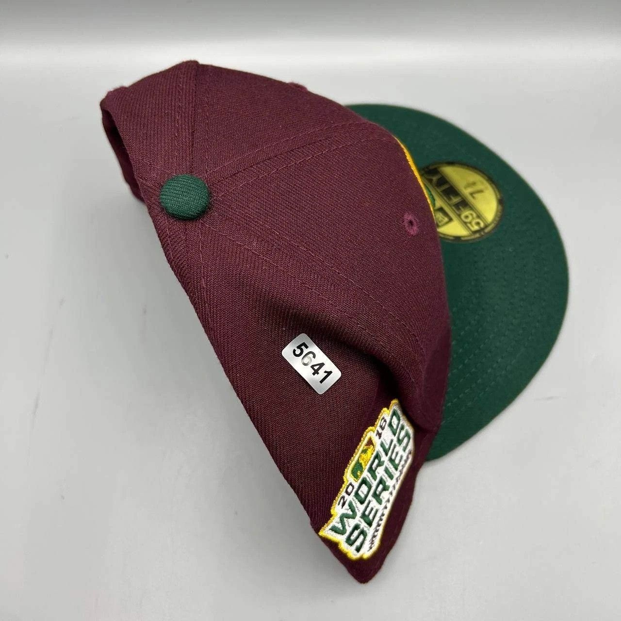 New Era Chicago Cubs Hat Men 7 3/4 Red Green MLB Fitted Cap New Size ONE SIZE - 8 Thumbnail