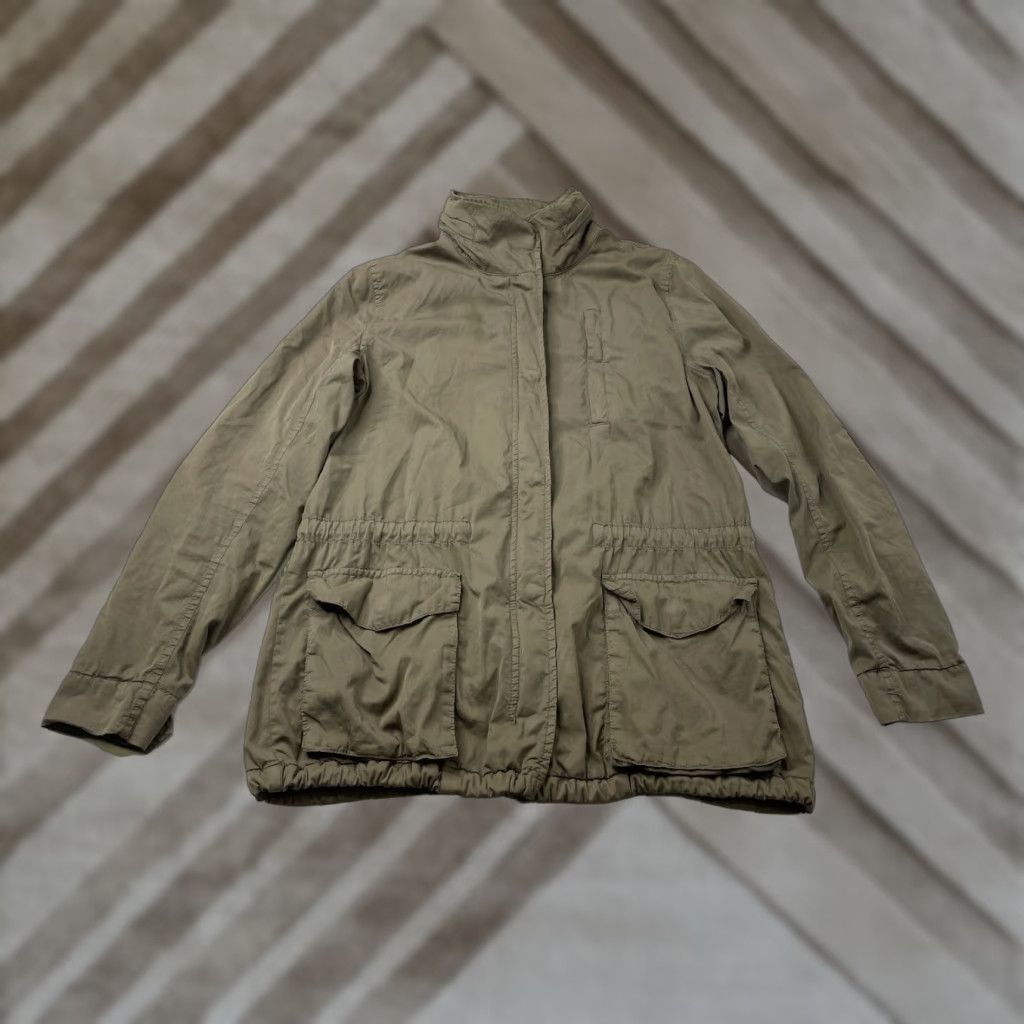 James Perse James Perse Standard Utility Hooded Jacket Parka Women M Olive Green Size 2 Medium Size M / US 6-8 / IT 42-44 - 1 Thumbnail