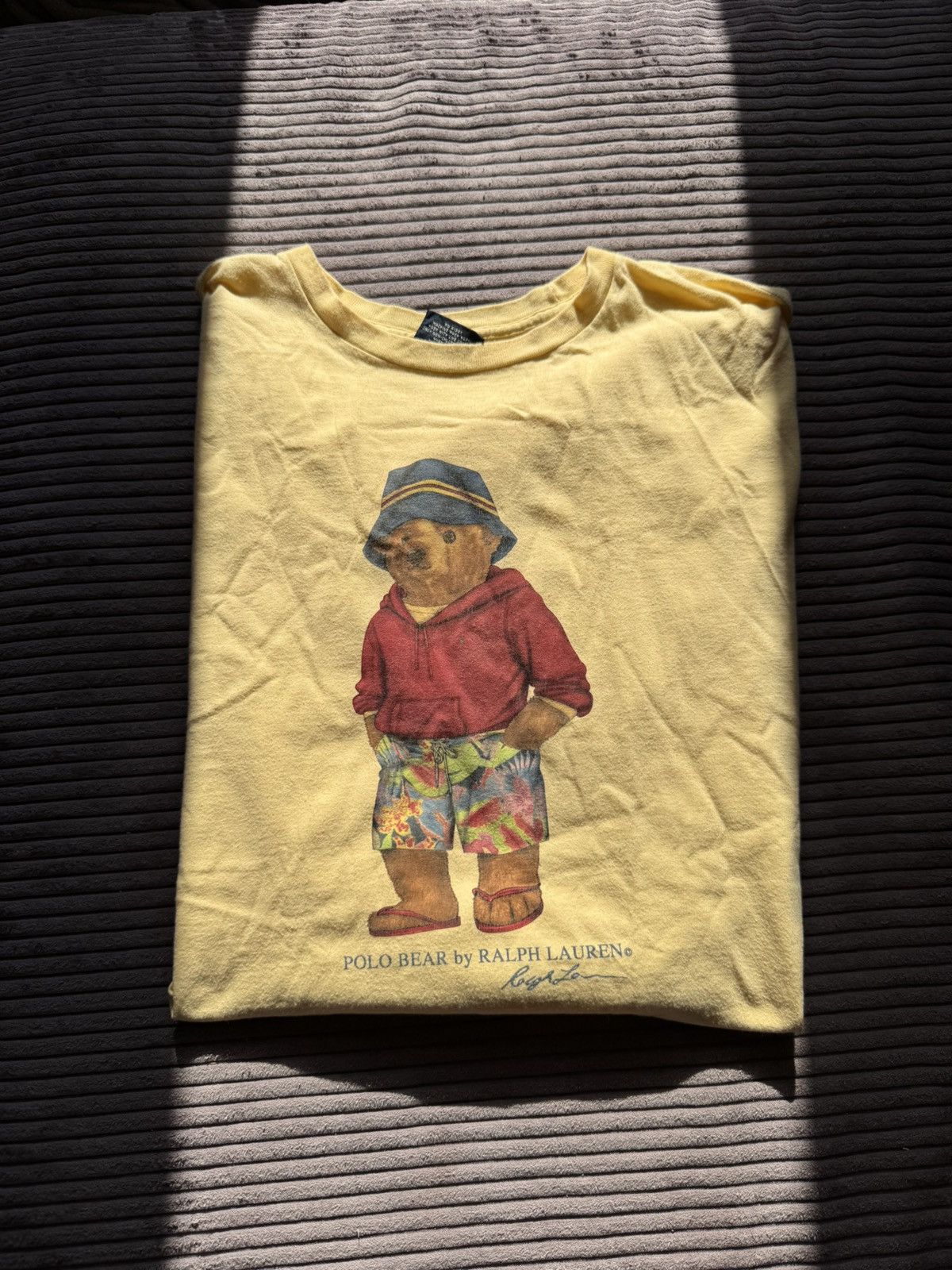 Polo Ralph Lauren Vintage Polo Bear Ralph Lauren Tshirt Yellow 2XL Streetwear Size US XXL / EU 58 / 5 - 1 Thumbnail
