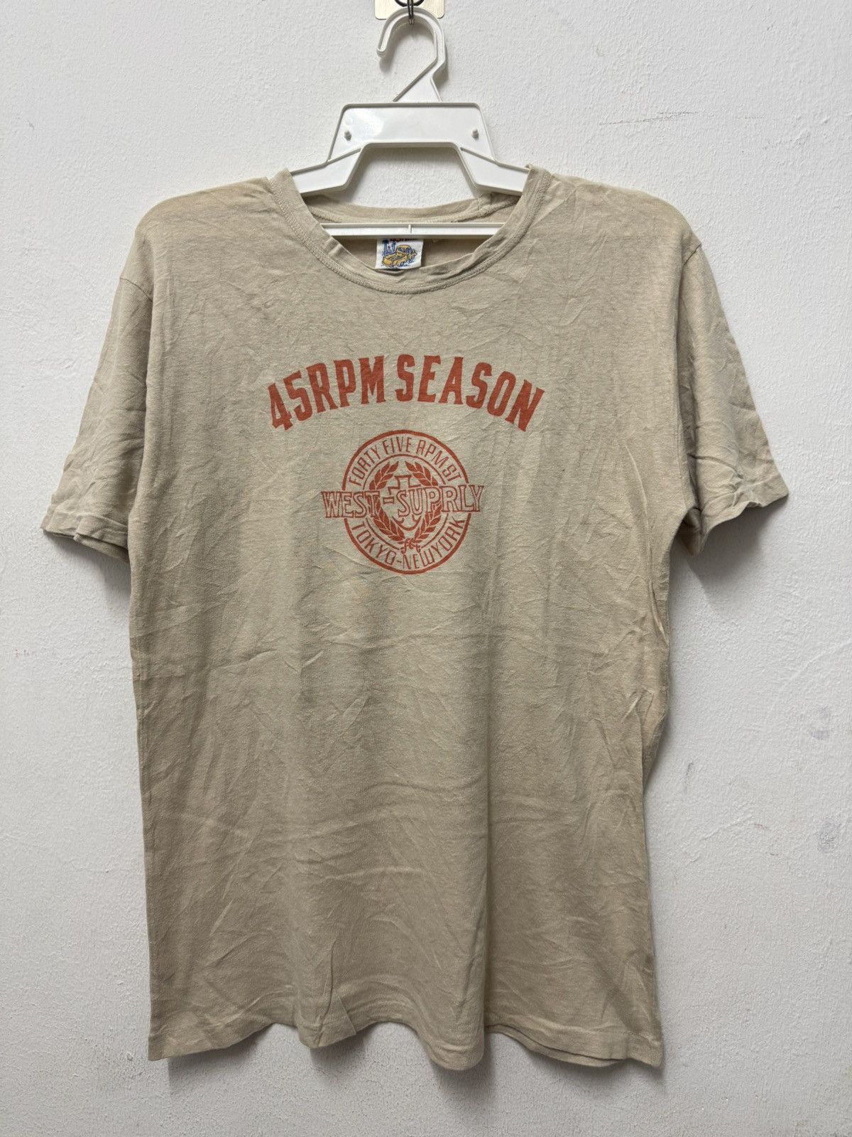 45rpm 45rpm Indigo Cream Japanese Brand T shirt Size US M / EU 48-50 / 2 - 1 Thumbnail
