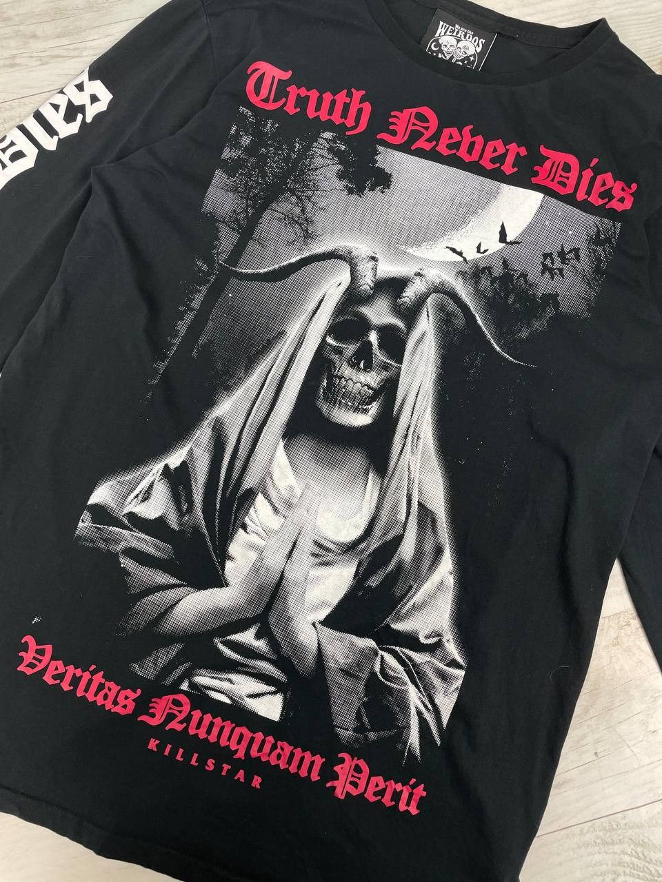 Killstar Killstar Truth Never Dies Long Sleeve T-Shirt Punk Skull Size US L / EU 52-54 / 3 - 2 Thumbnail