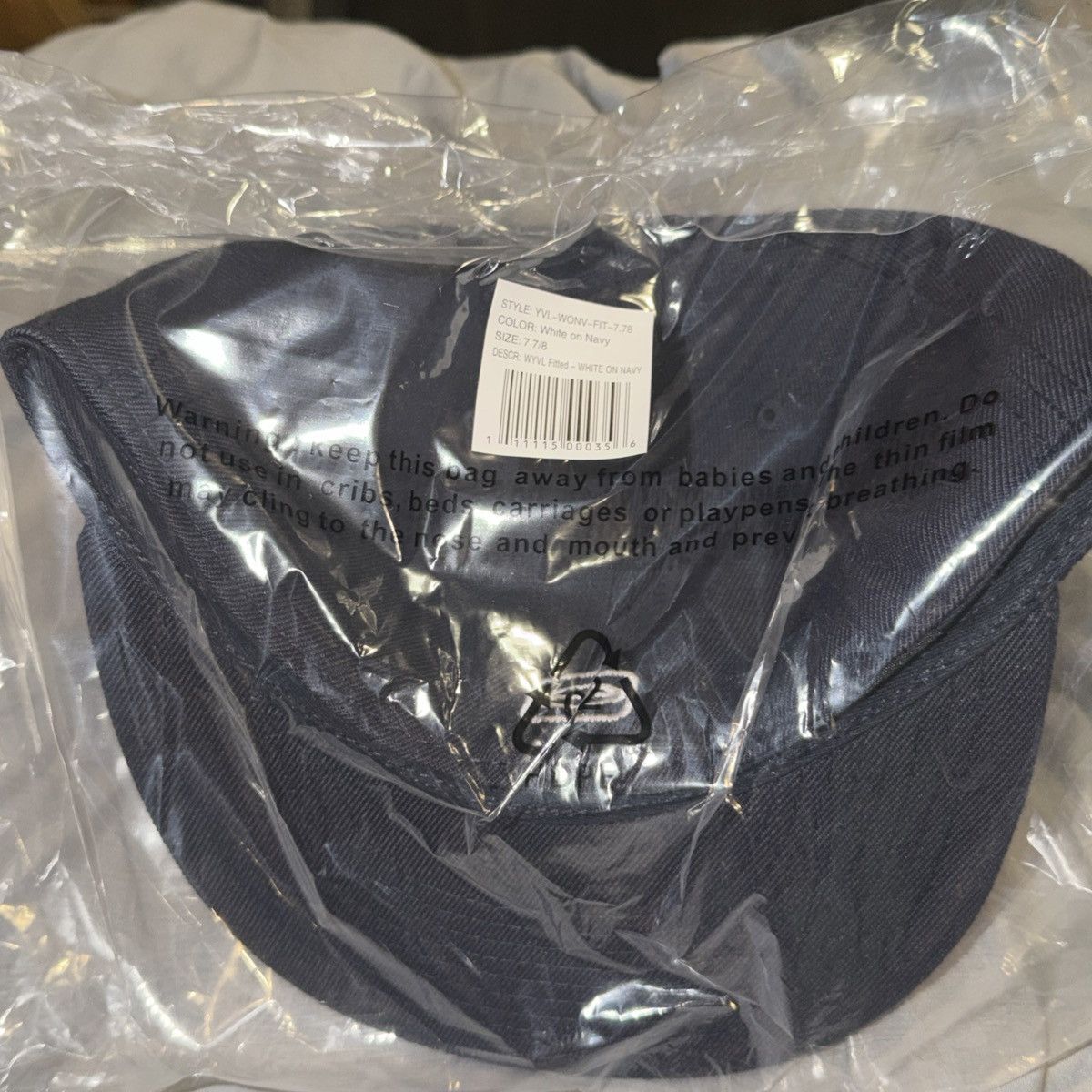Playboi Carti Navy New Era Playboi Carti YVL Cap Hat Size 7 7/8 Size 38 - 2 Thumbnail