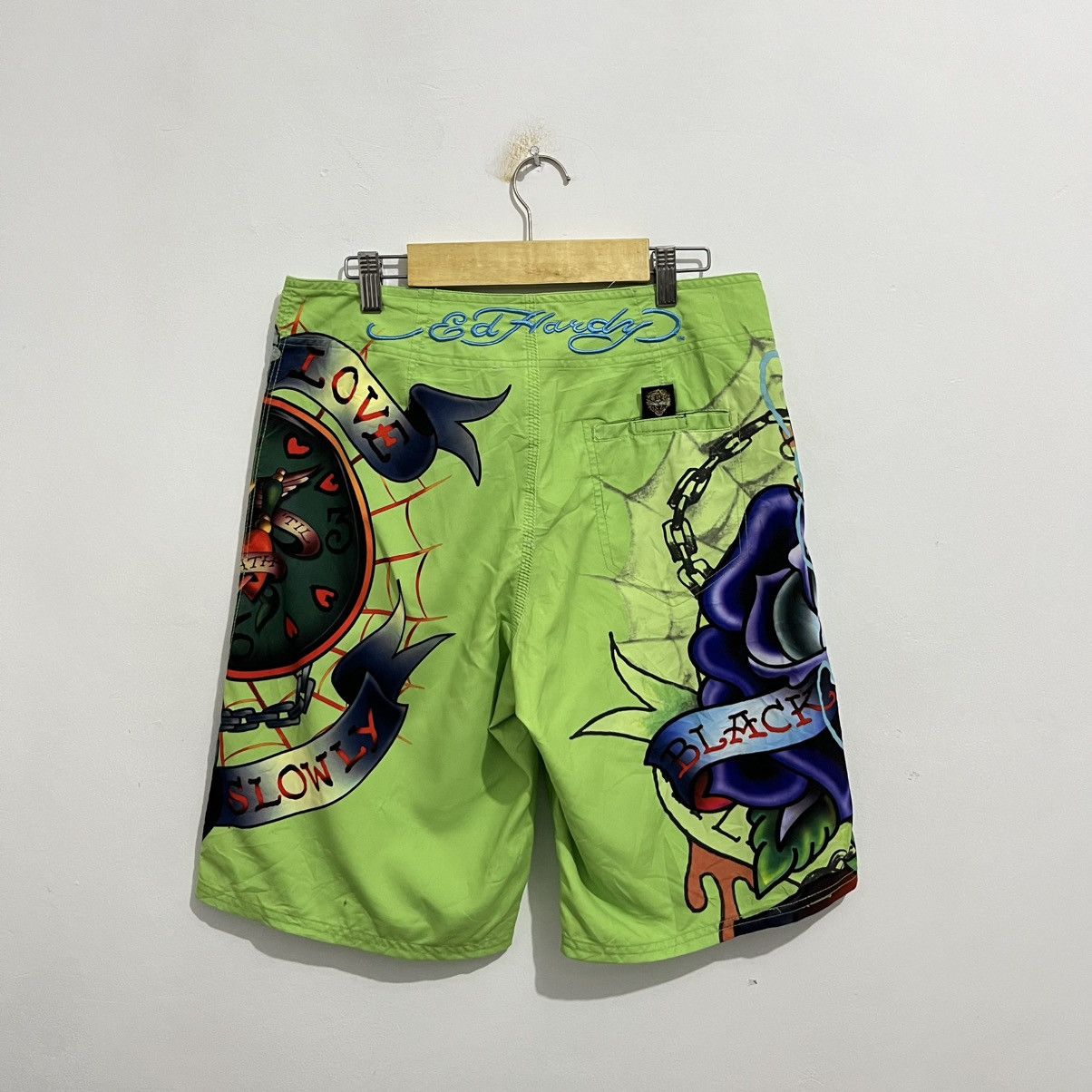 Ed Hardy Ed Hardy Tattoo Graphic Board Shorts Size US 30 / EU 46 - 10 Thumbnail