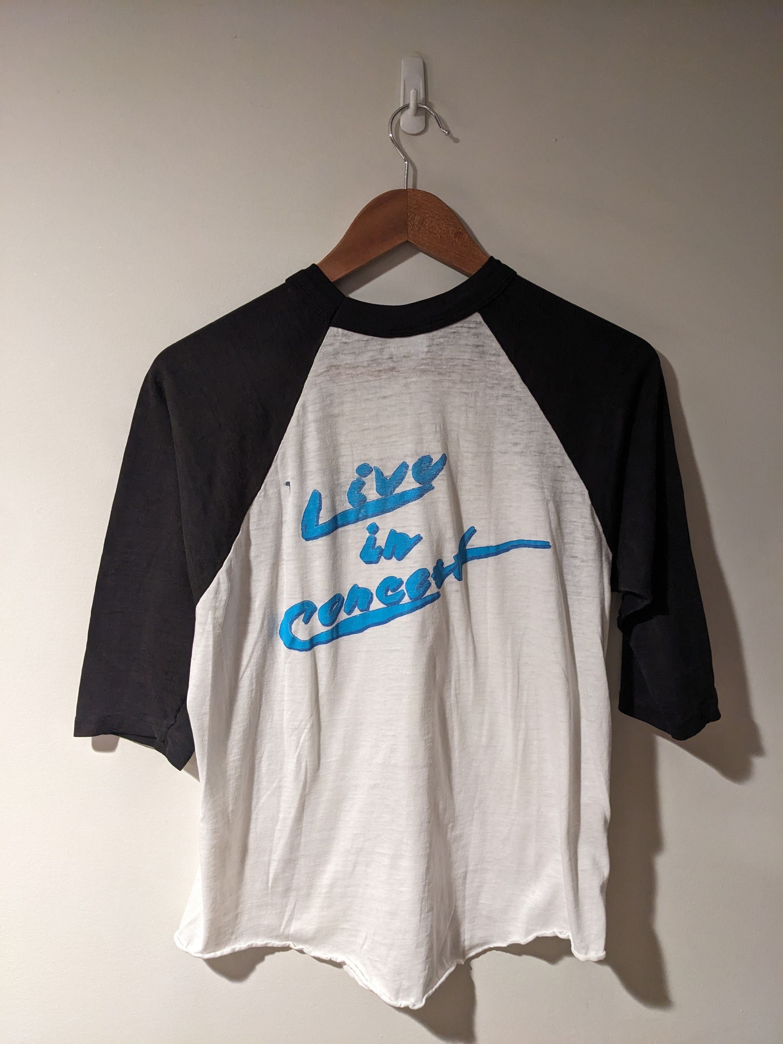 Band Tees × Vintage Vintage 80s The Moody Blues The Other Side Baseball T-Shirt Size US L / EU 52-54 / 3 - 8 Thumbnail