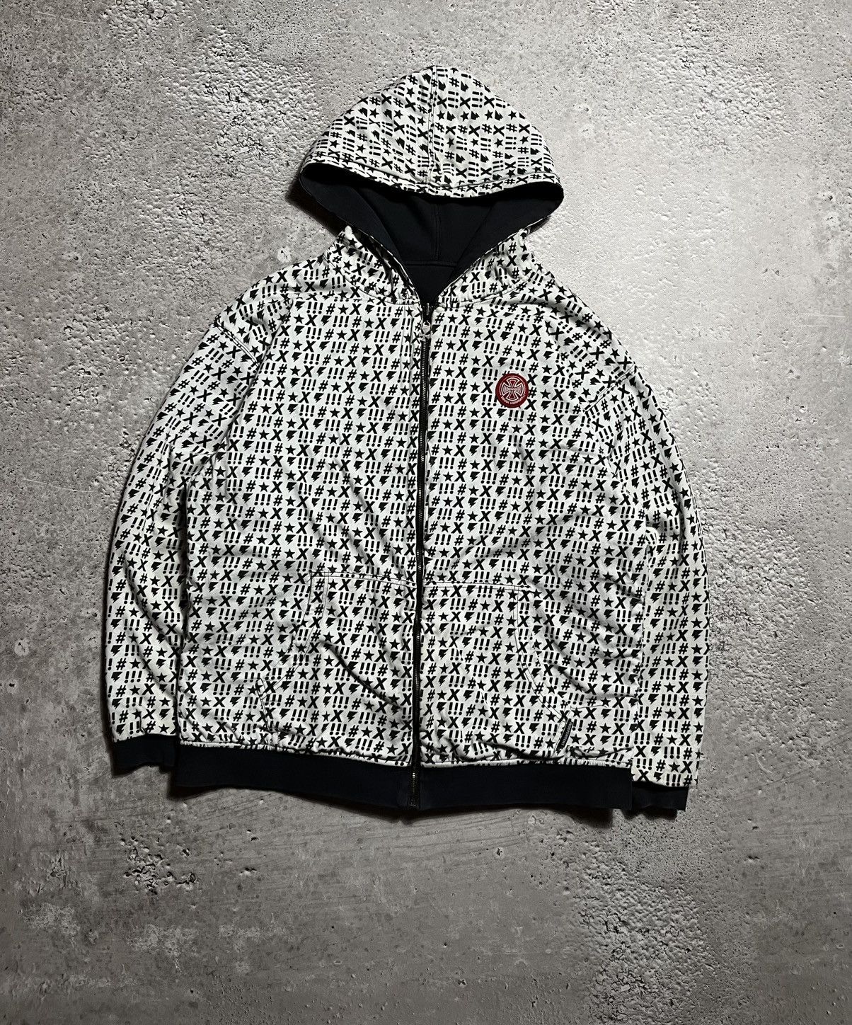 Independent Truck Co. × Japanese Brand Y2K reversible zip-up hoodie Independent logo graphic print Size US XL / EU 56 / 4 - 15 Thumbnail