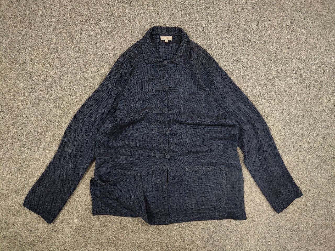 Japanese Brand Vintage 90's japanese Blue Cotton Pocket overshirt Jacket Size US M / EU 48-50 / 2 - 12 Thumbnail