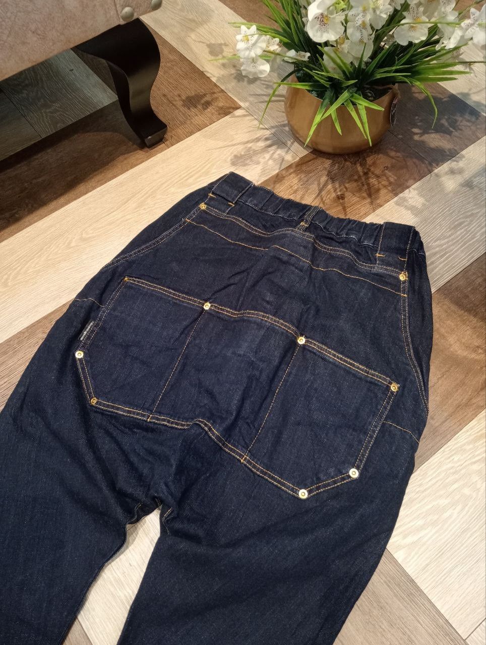 mercibeaucoup VINTAGE MERCIBEAUCOUP ISSEY MIYAKE DROP CROTCH INDIGO PANTS Size 28" / US 6 / IT 42 - 10 Thumbnail