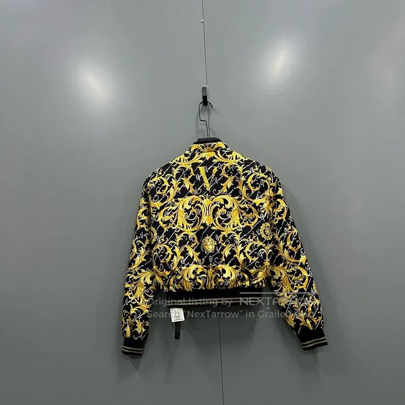 Versace Versace The rhinestone pattern is printed all over the jac Size S / US 4 / IT 40 - 2 Thumbnail