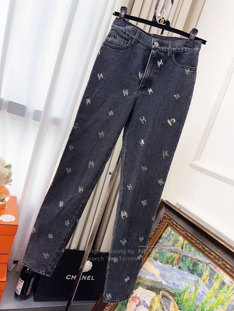 Chanel Chanel 21k show style dark gray silver double C full body Size 42" / US 20 - 1 Thumbnail
