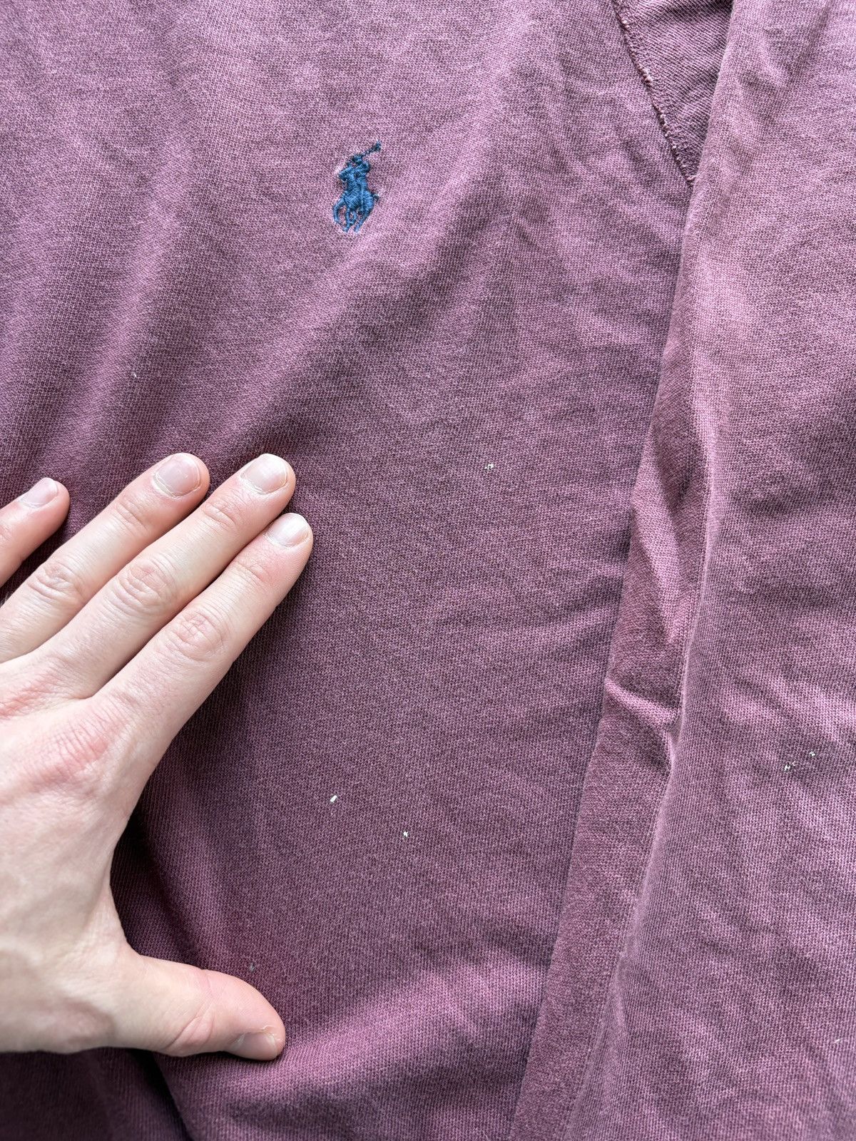 Polo Ralph Lauren Vintage Y2K Polo Ralph Lauren Raglan Sweatshirt Burgundy Size US L / EU 52-54 / 3 - 5 Thumbnail