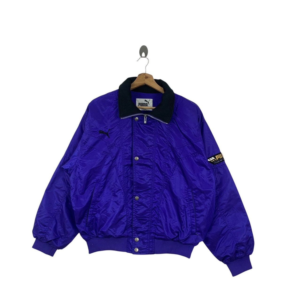 Puma Vintage PUMA SPORTSWEAR HIT UNION Baseball Varsity Jacket Size XL / US 12-14 / IT 48-50 - 3 Thumbnail