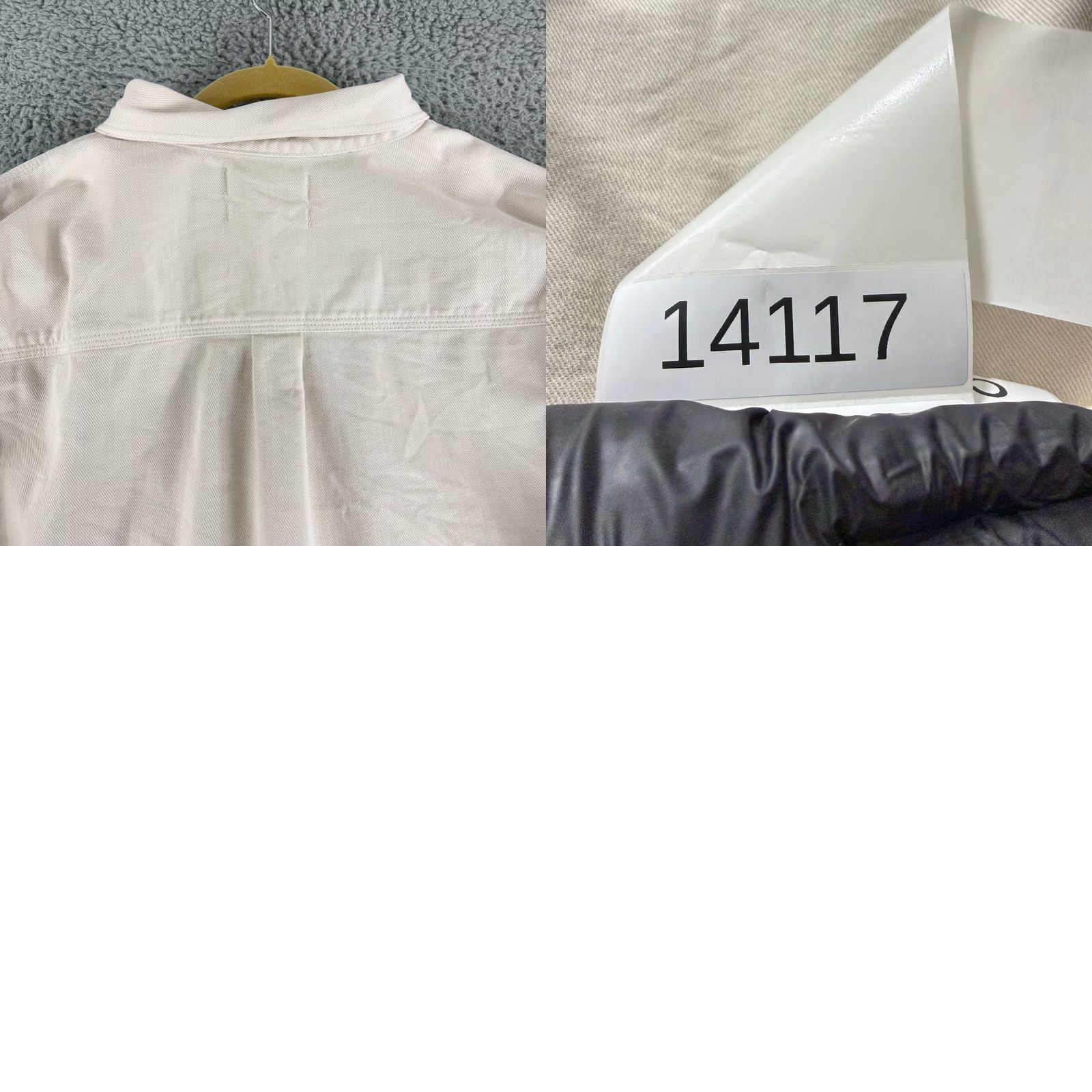 Madewell Madewell Button-Up Shirt Mens 3X Ivory Twill Long Sleeve Button-Down Casual Workwear, Heavyweight, Pockets, Relaxed Fit, Big & Tall Size US XXL / EU 58 / 5 - 10 Thumbnail