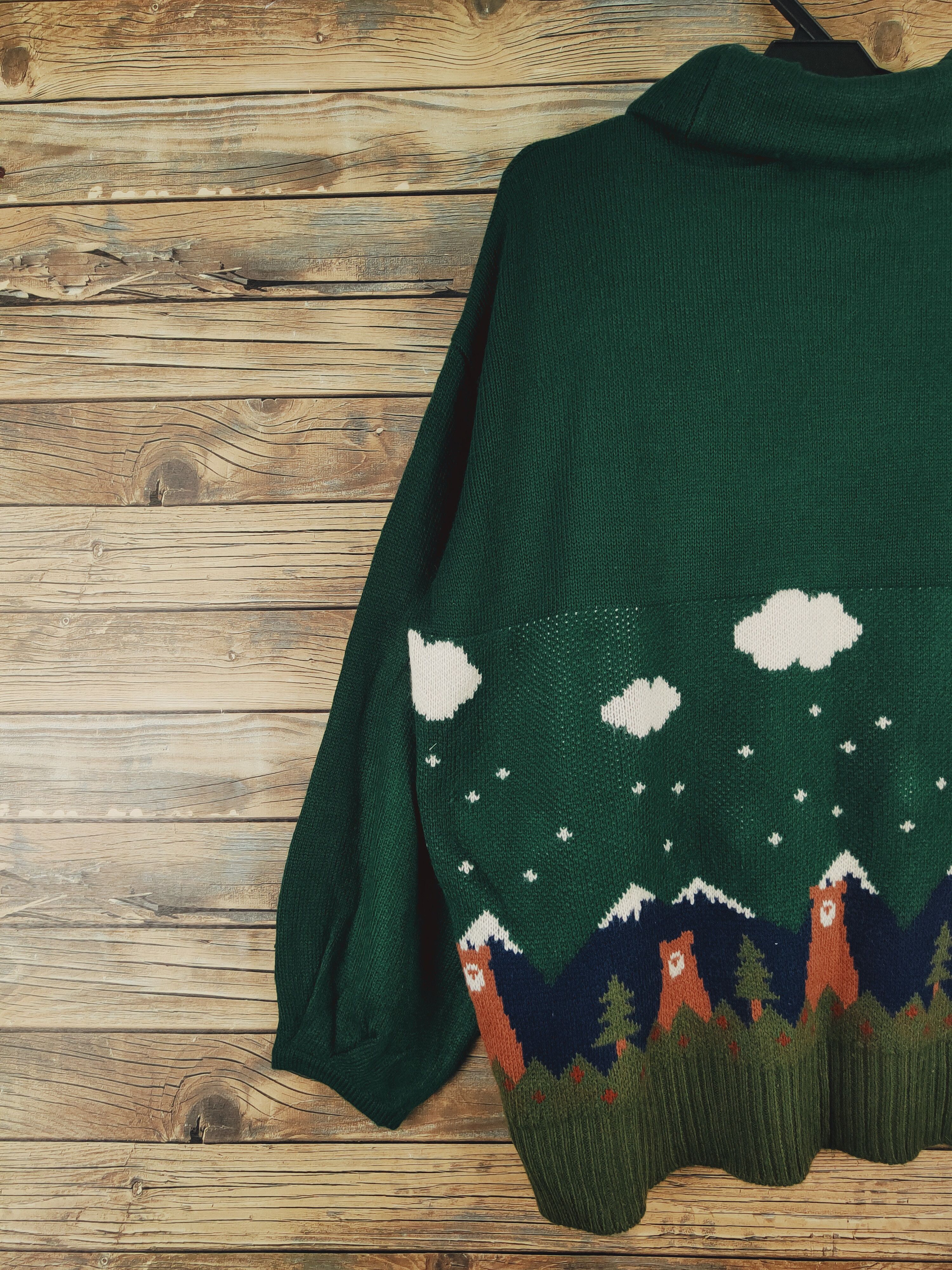 Vintage Rivet & Surge Green Knitwear Sweatshirts #W1233 Size US XL / EU 56 / 4 - 10 Thumbnail
