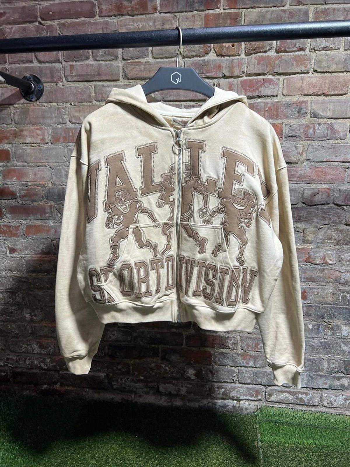Vale Vale State Zip-Up Hoodie Tan/Brown Sz. S Size US S / EU 44-46 / 1 - 1 Thumbnail