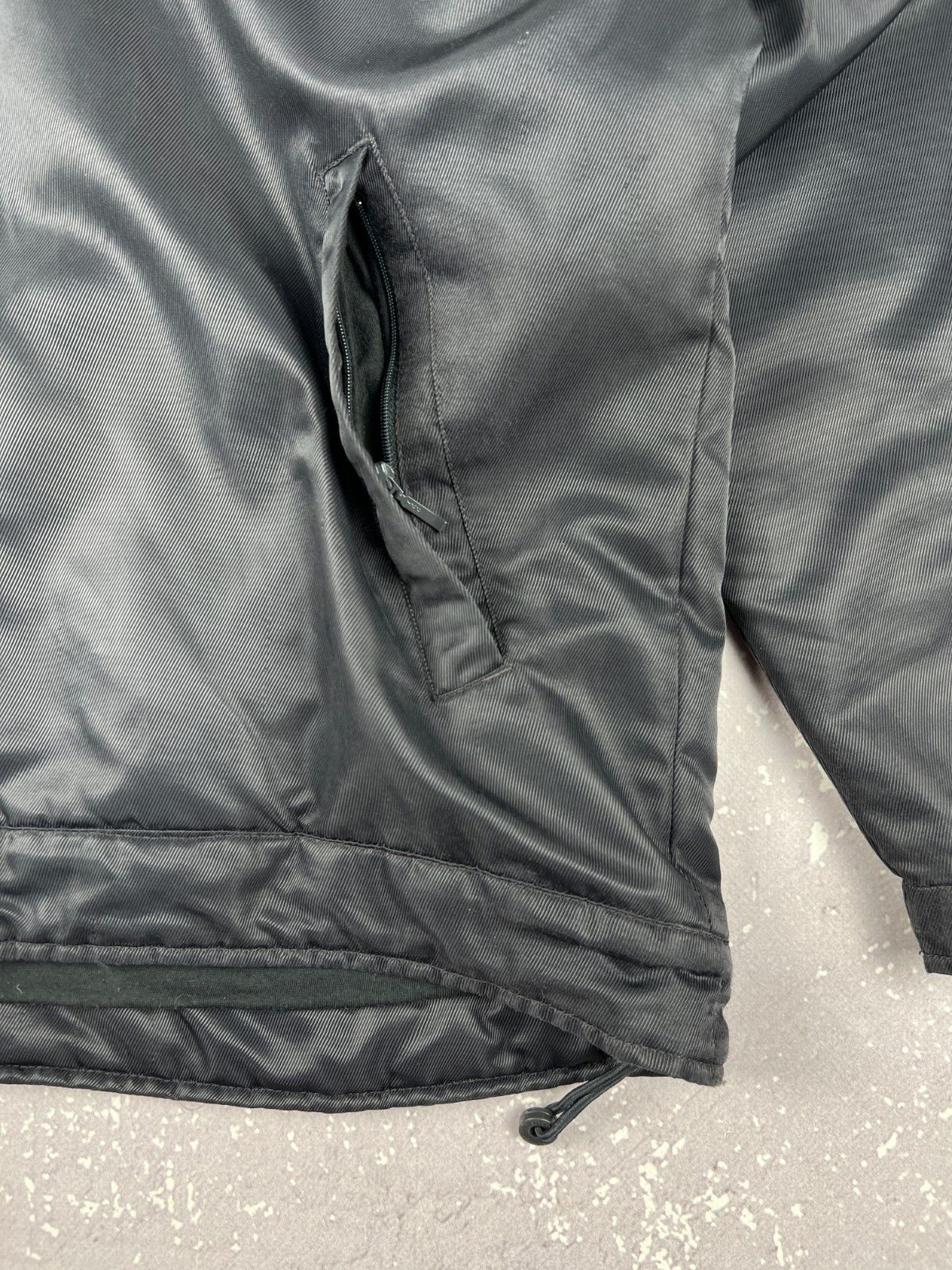 Nike × Vintage 90s Vintage Nike Swoosh Logo Hooded Jacket Mens L Black Size US L / EU 52-54 / 3 - 3 Thumbnail