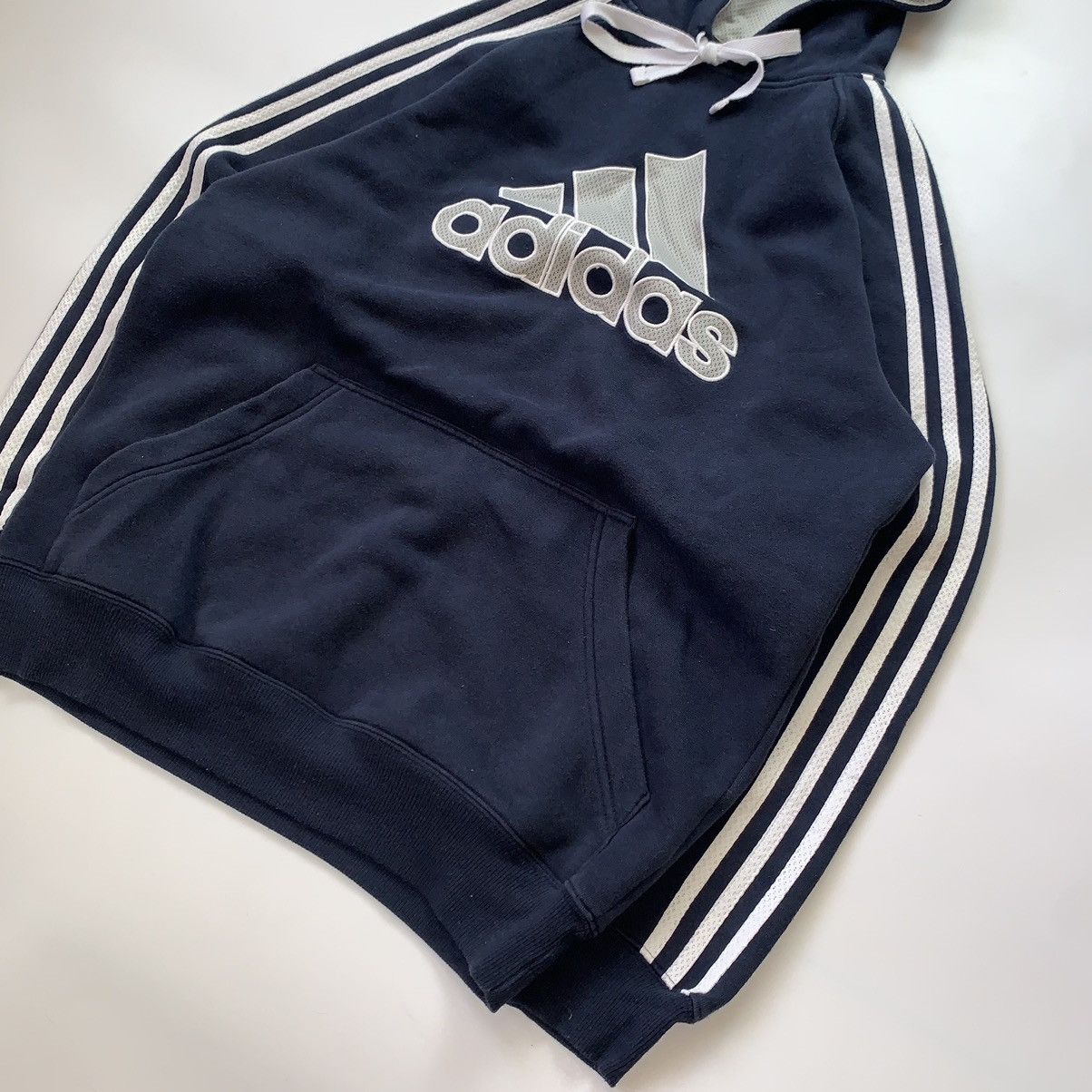 Other Vintage 90s Adidas Hoodie Big Central Embroidered Logo Y2K Size US S / EU 44-46 / 1 - 3 Thumbnail